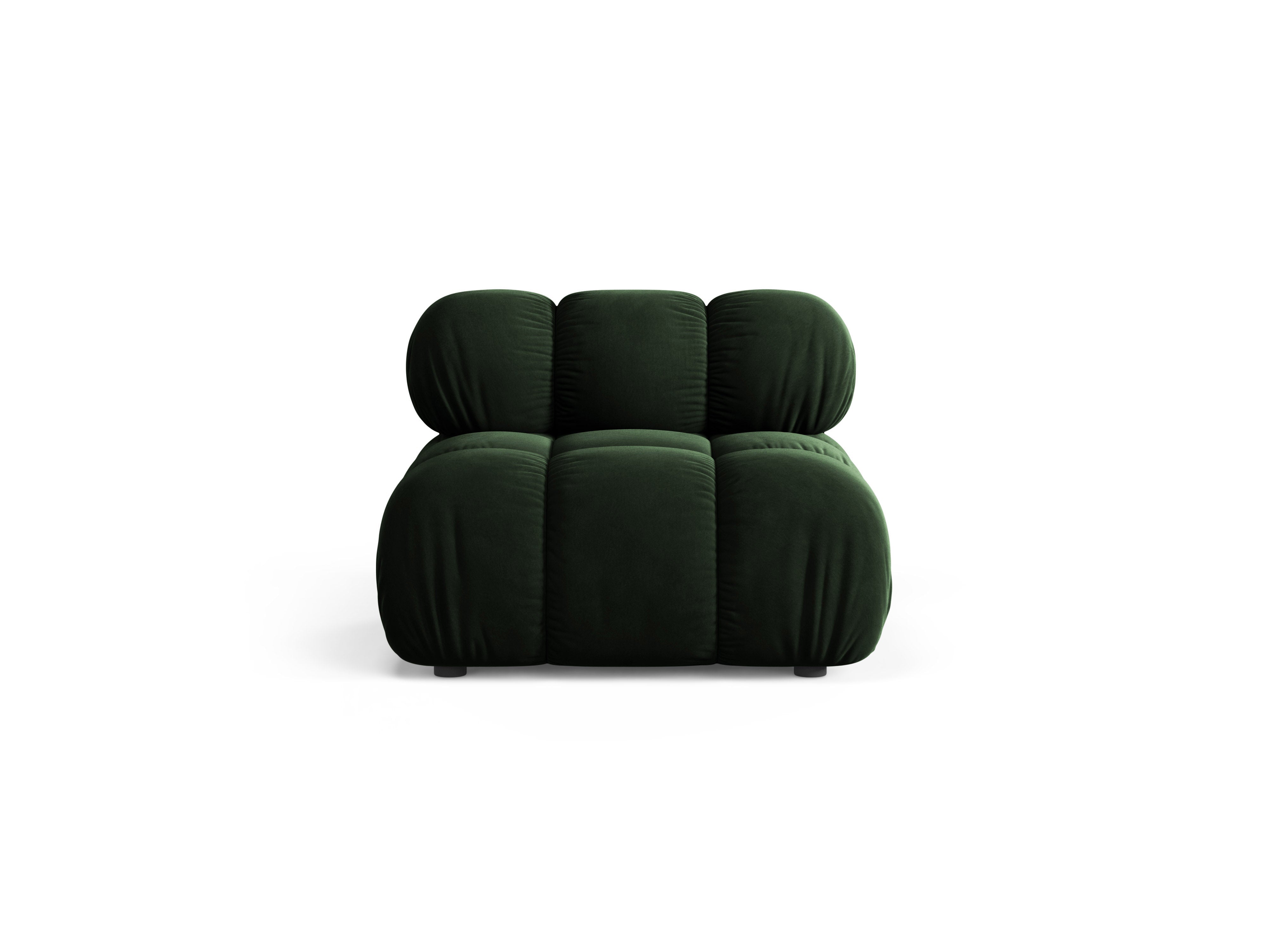 Fauteuil / module BELLIS donkergroen fluweel