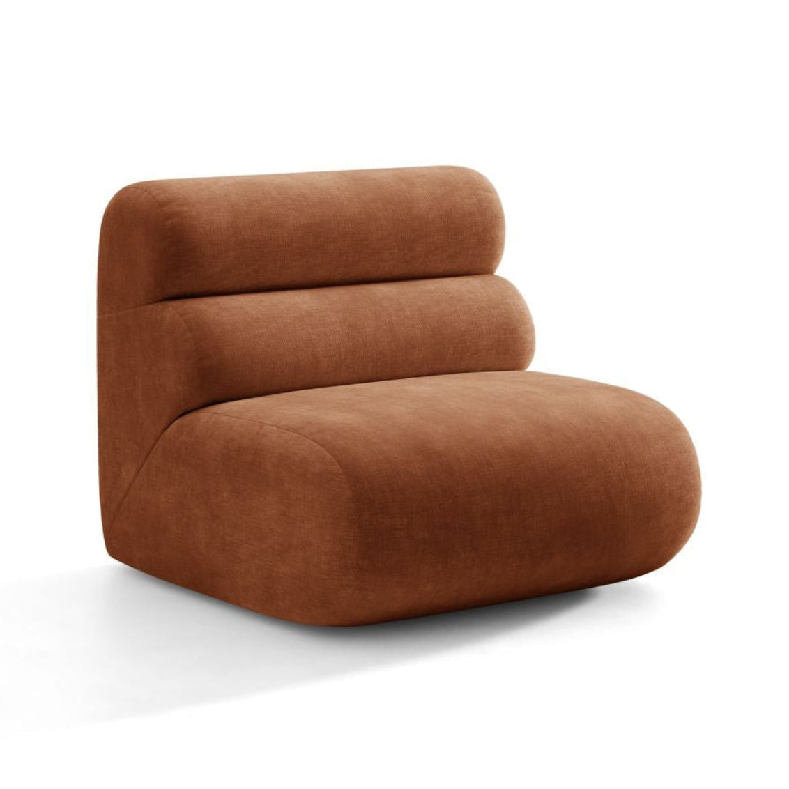 Neo fauteuil / module in baksteen chenille