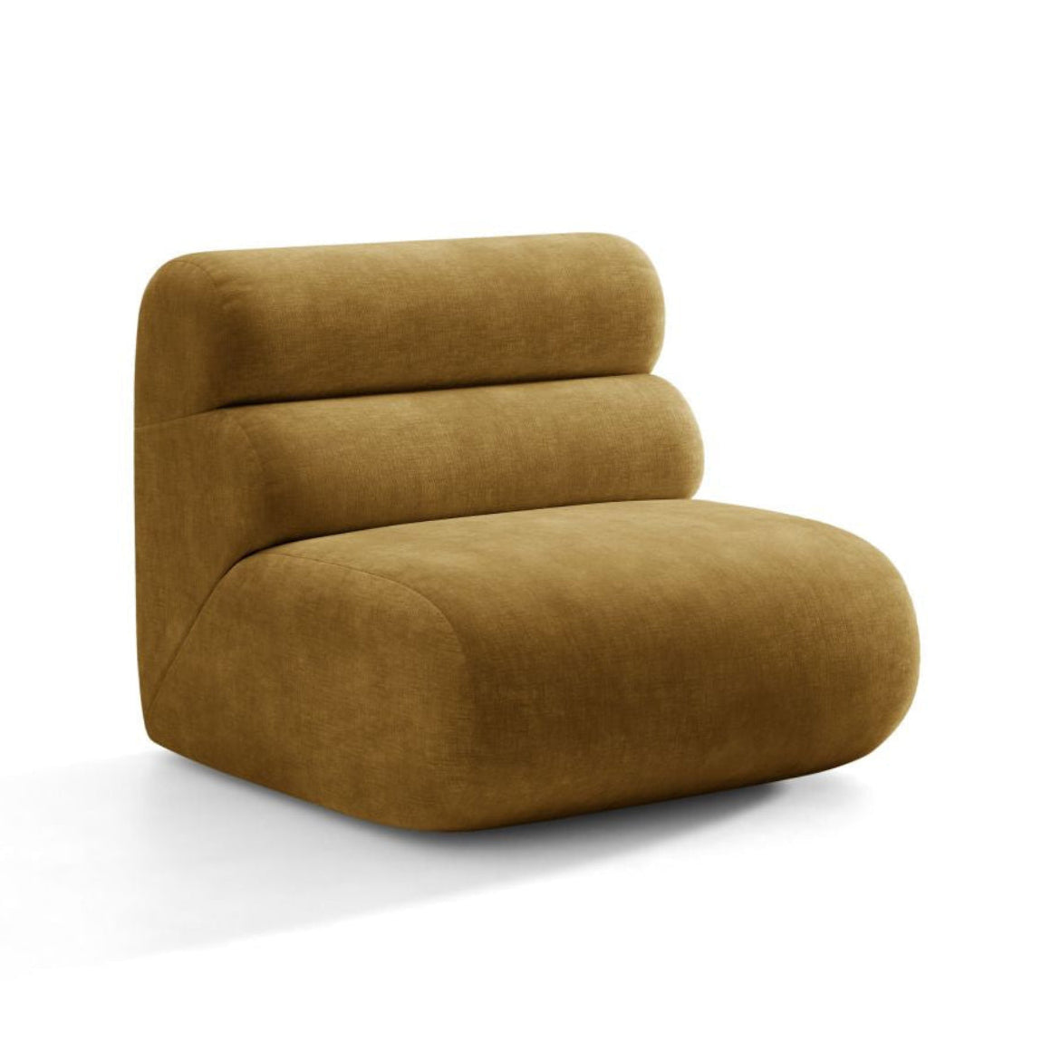 Fotel / module NEO mosterdkleurige chenille