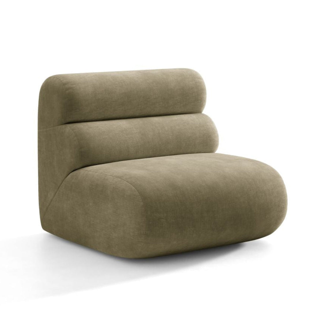 Neo fauteuil / module olijfgroen chenille