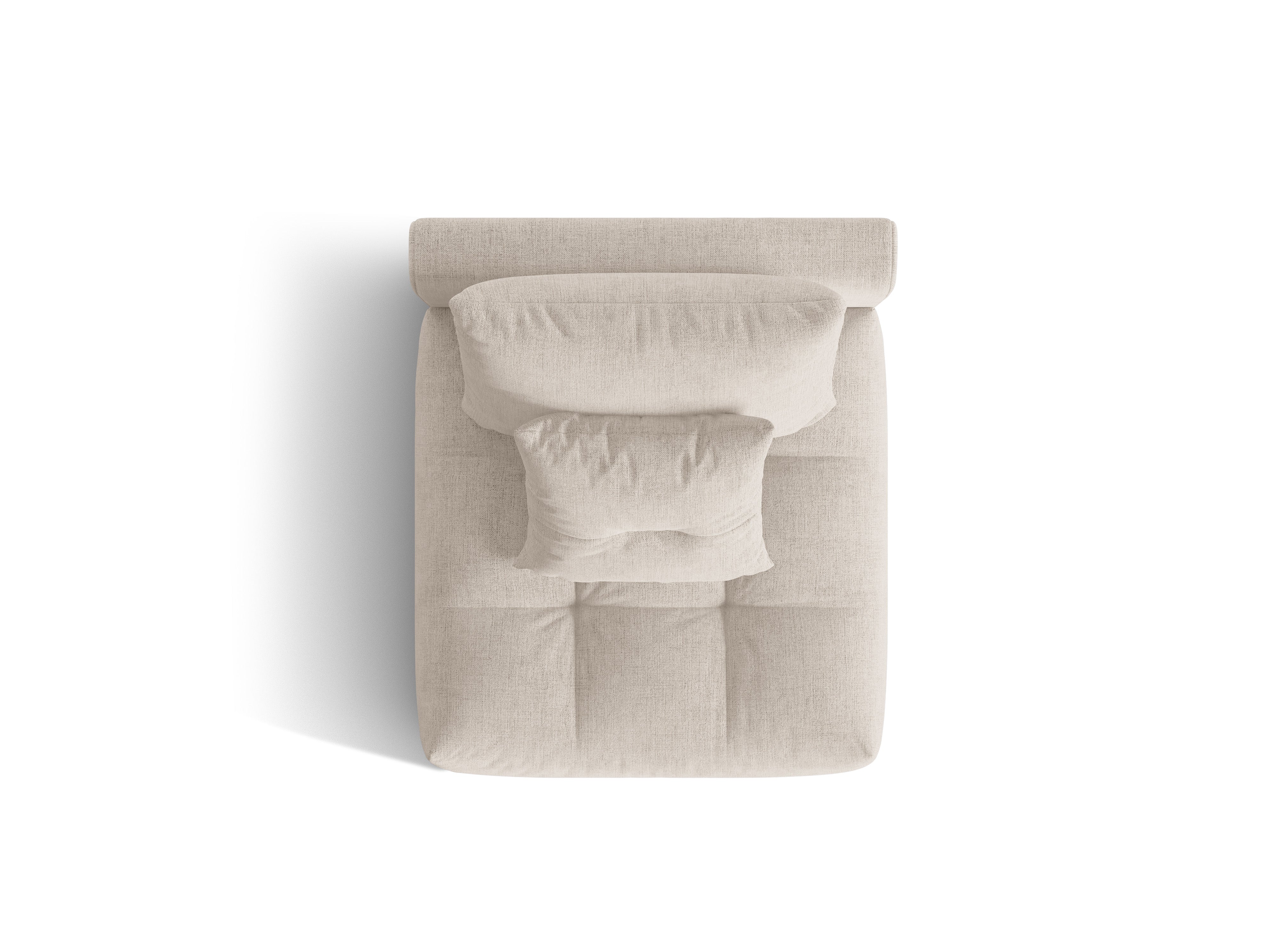 Fauteuil / module BLOOM donkerbeige chenille