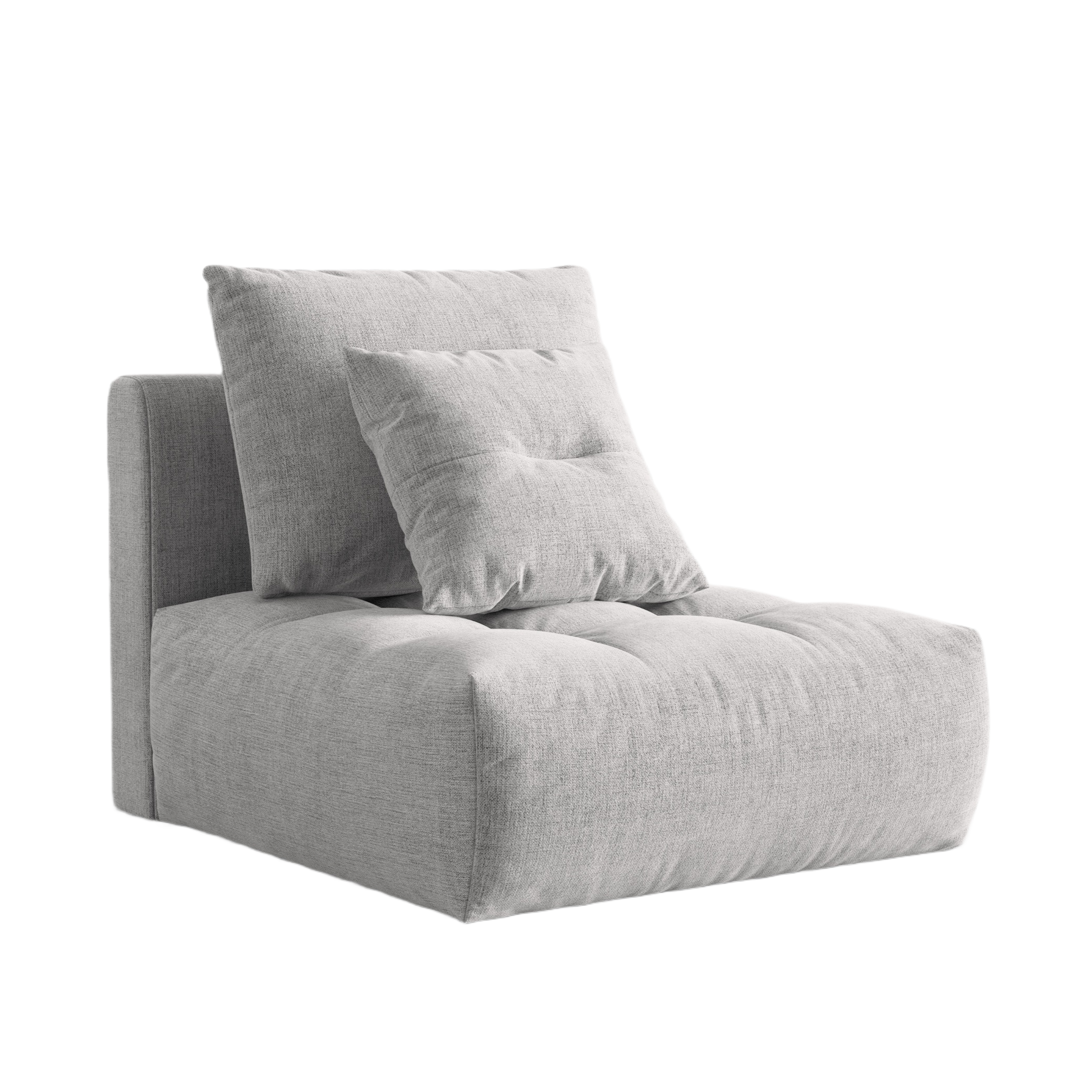 Bloom Armchair / Module Silver Chenille