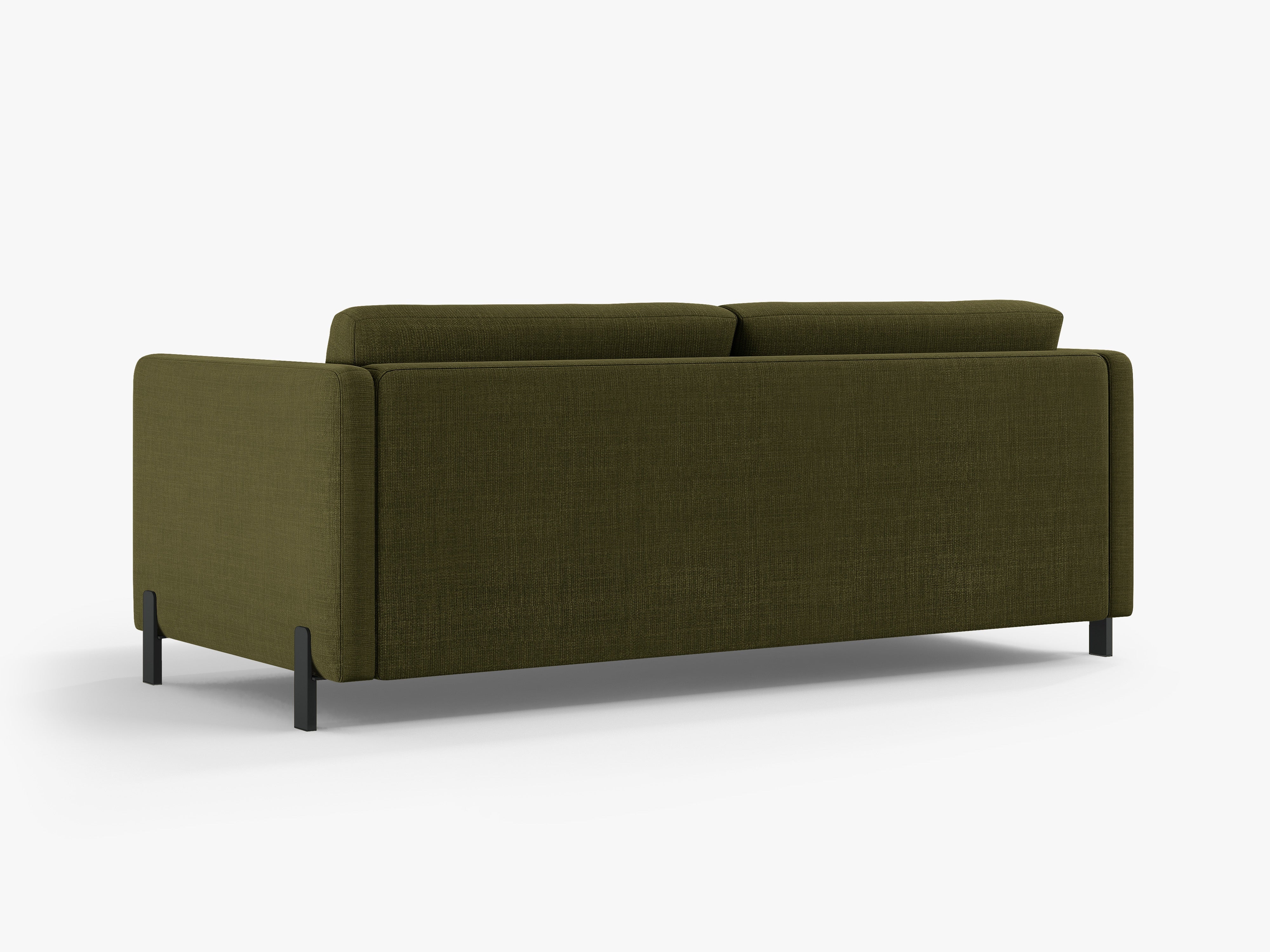 2-seater sofa with sleeping function GLORIA green chenille