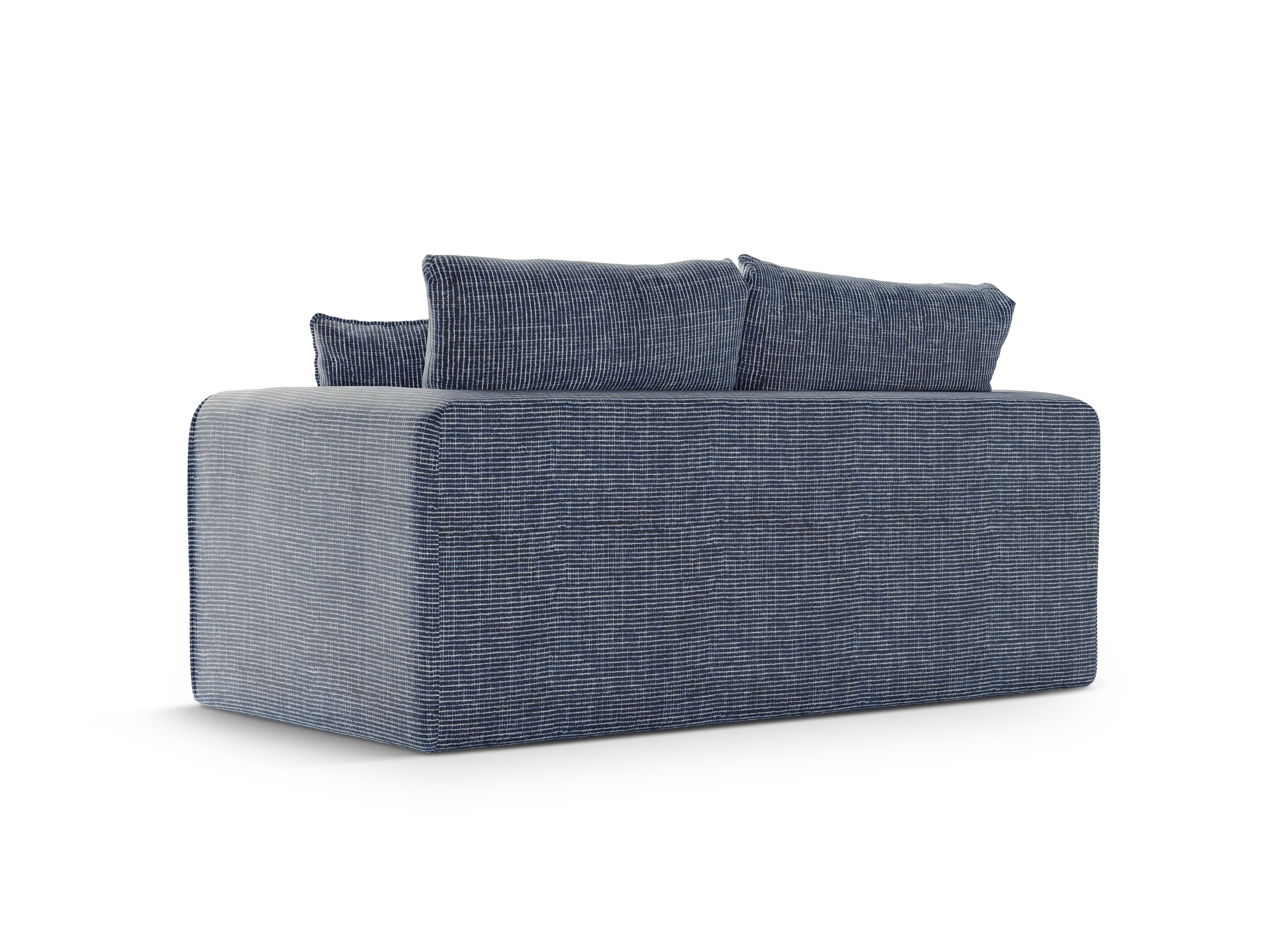 Sofa 2-zits met slaapfunctie LIDO blauw gemêleerd