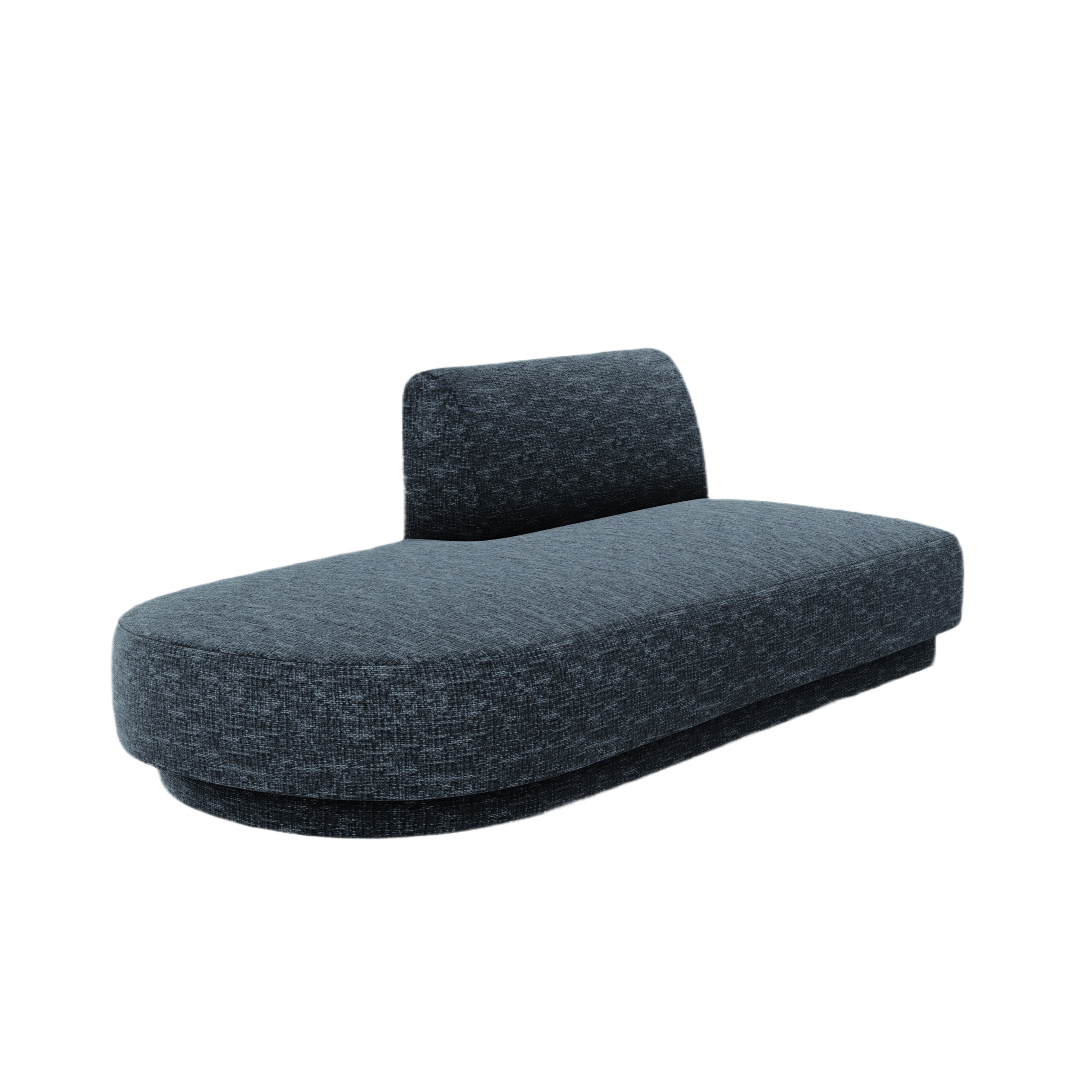 Szezlong 2-persoons links MILEY koninklijk blauw szenil zijdeachtig