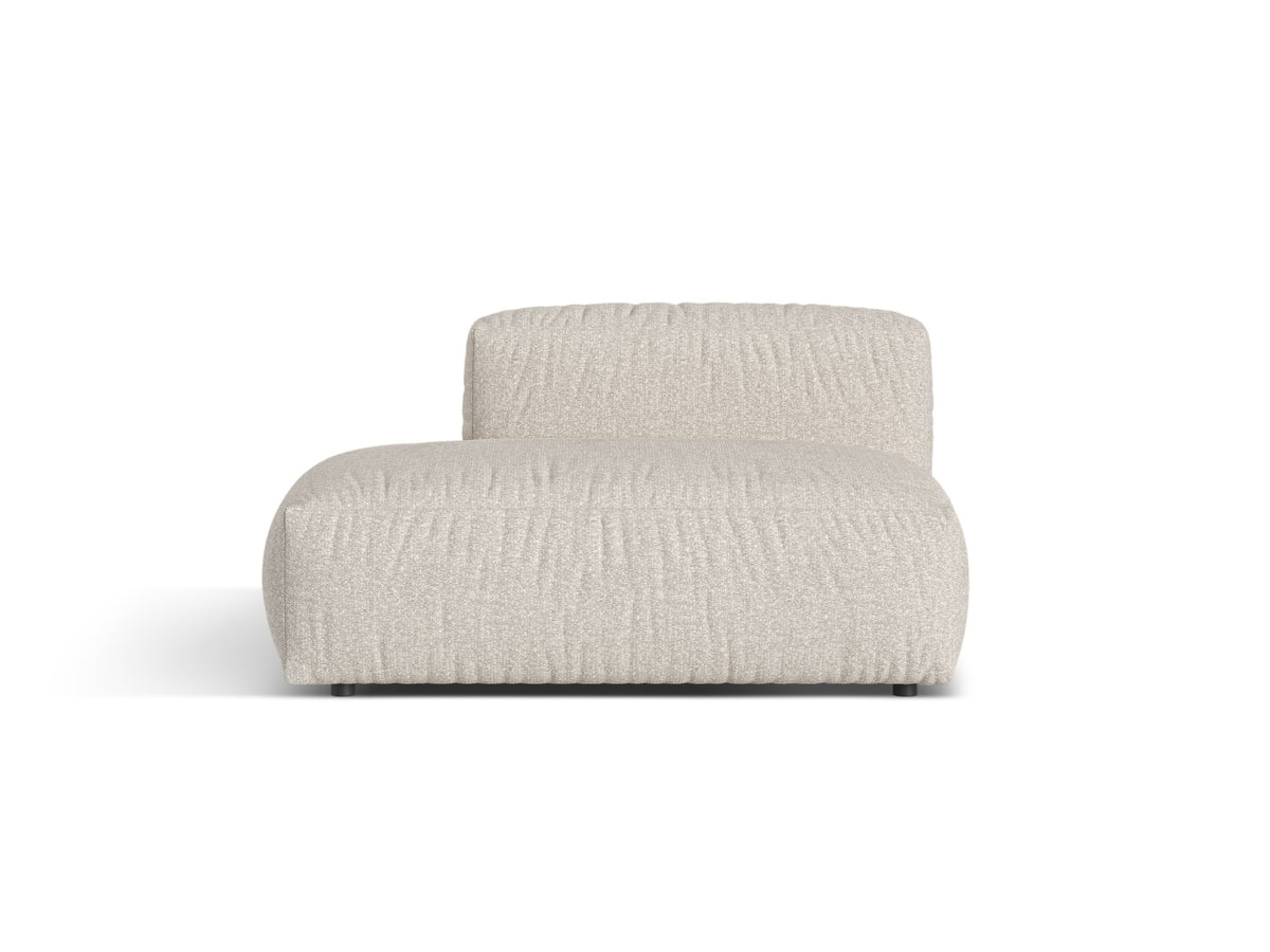 Sofa z otomaną lewostronną MARTINA beżowy boucle – Micadoni