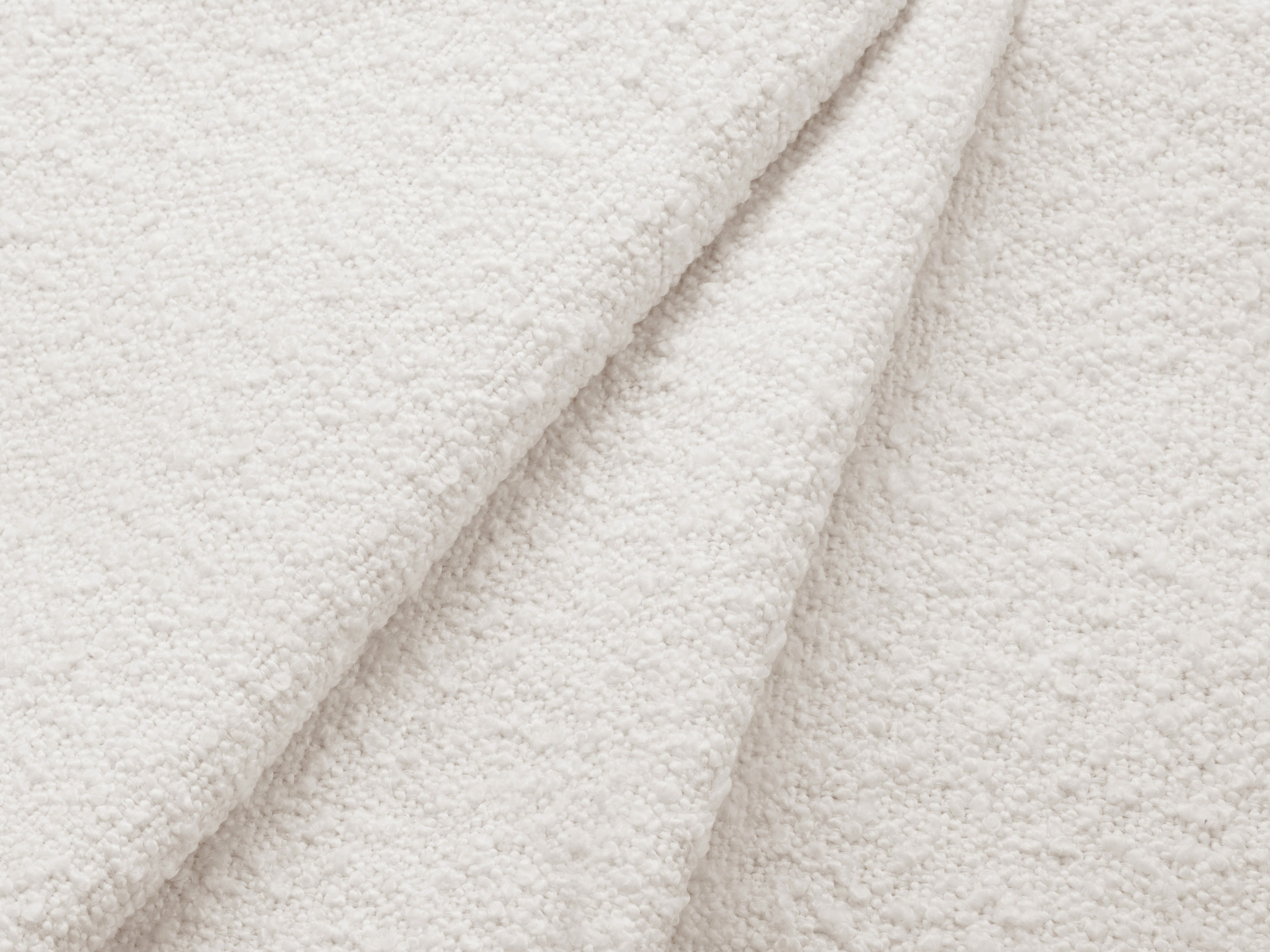 KATE white boucle 2-seater sofa