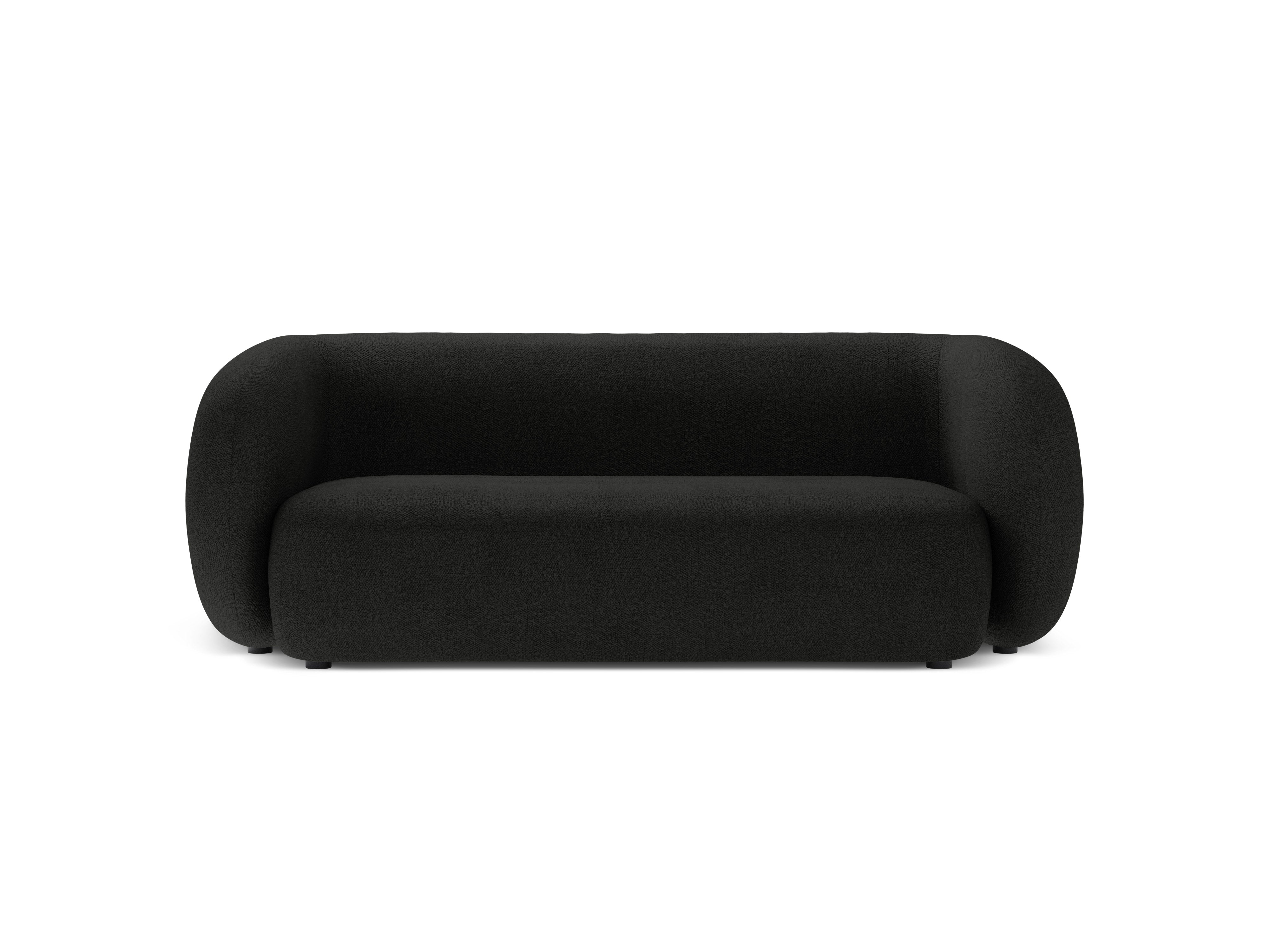 2-seater Sofa KATE black boucle