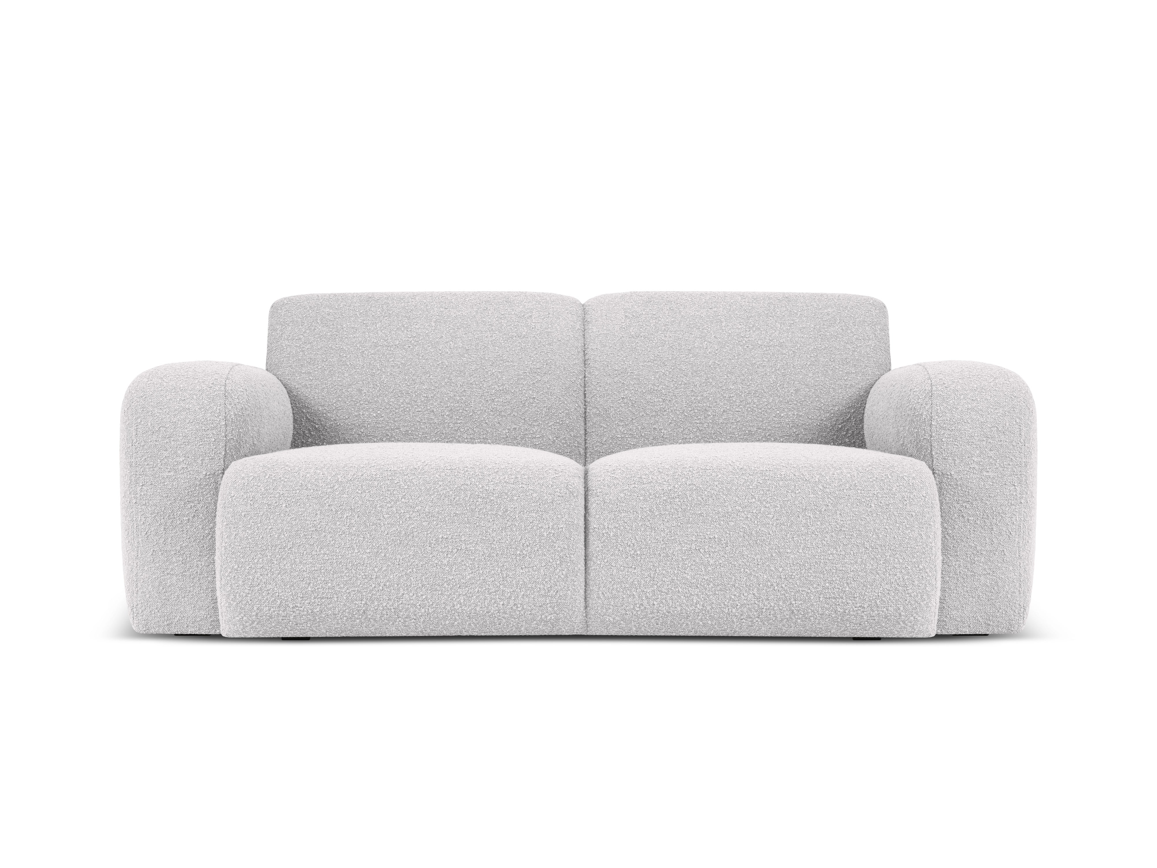 Sofa w tkaninie boucle 2-osobowa MOLINO jasnoszary Micadoni Eye on Design
