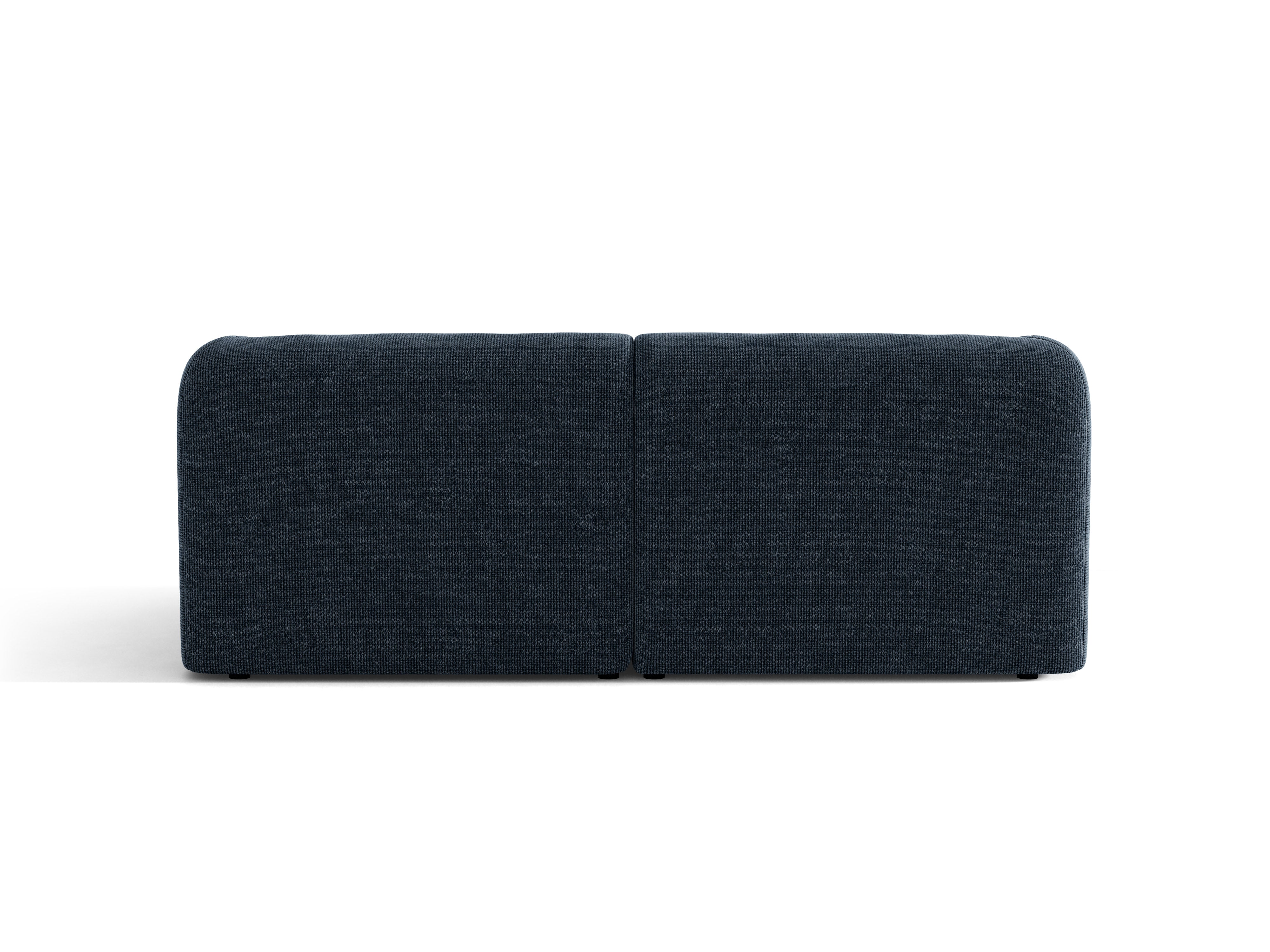 Sofa 2-osobowa MILEY granatowy szenil jedwabisty do salonu – Micadoni