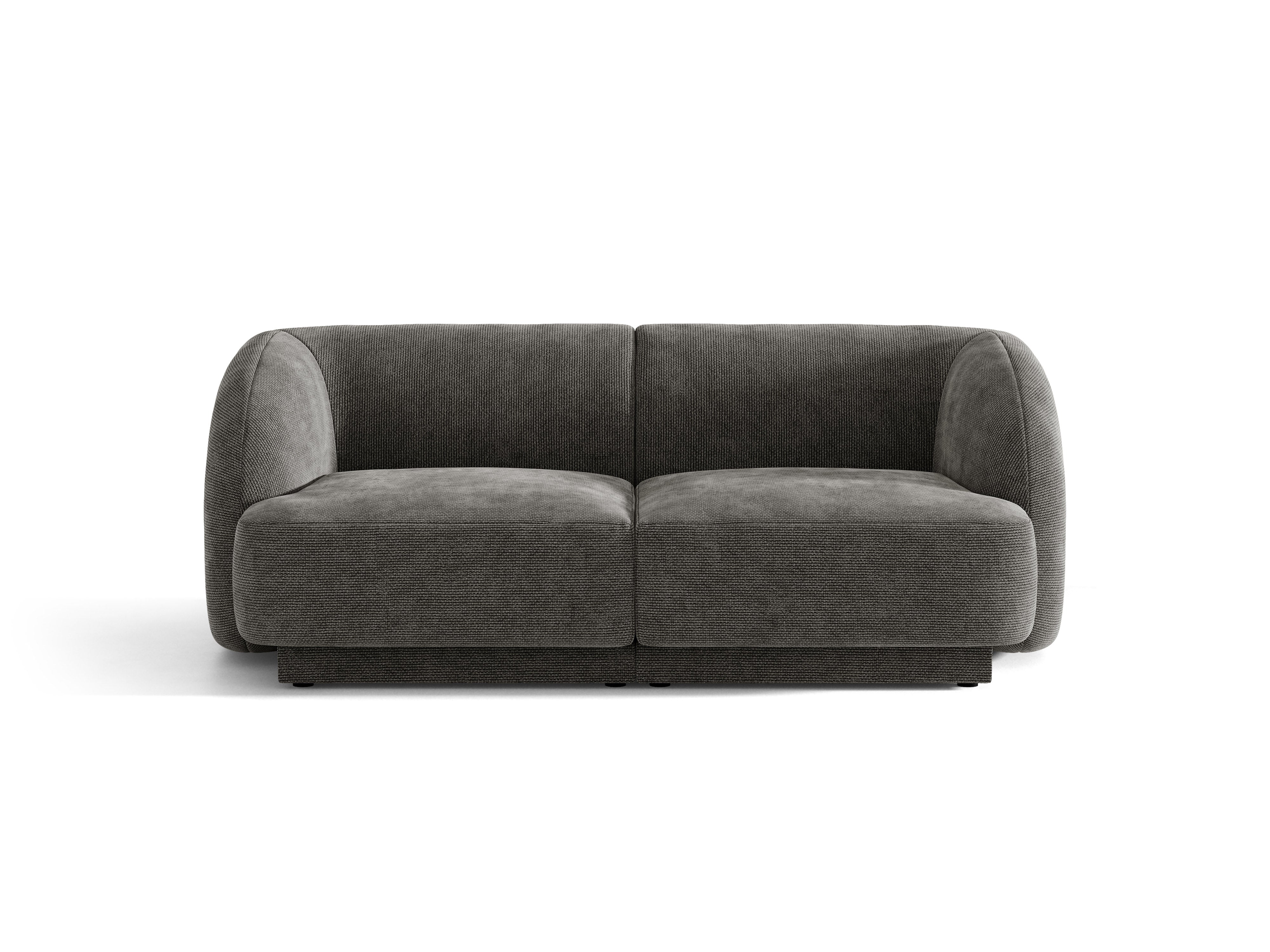Sofa 2-zits MILEY grijs sjaalachtig