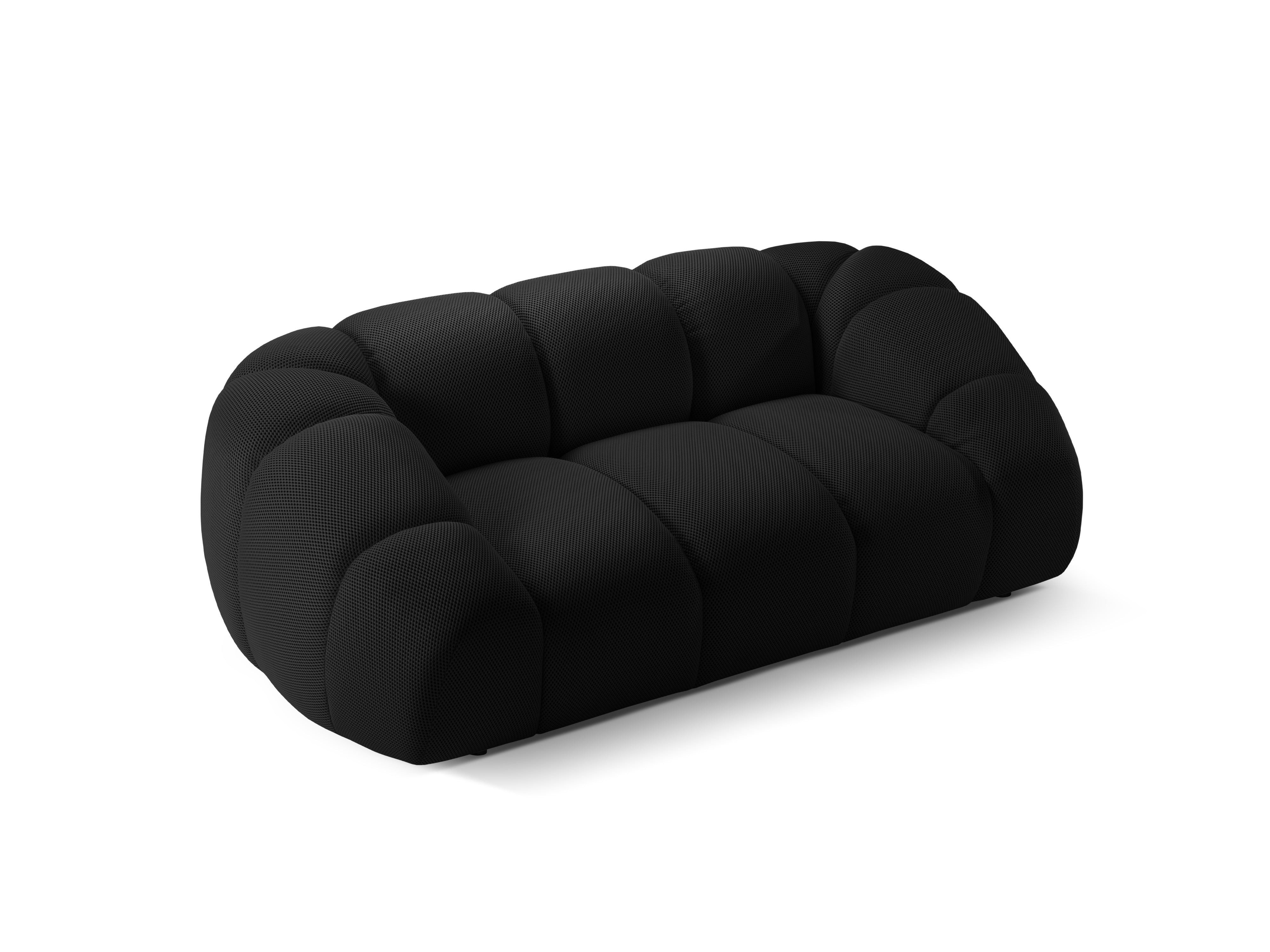 Sofa 2-osobowa DIANA czarny do salonu – Micadoni