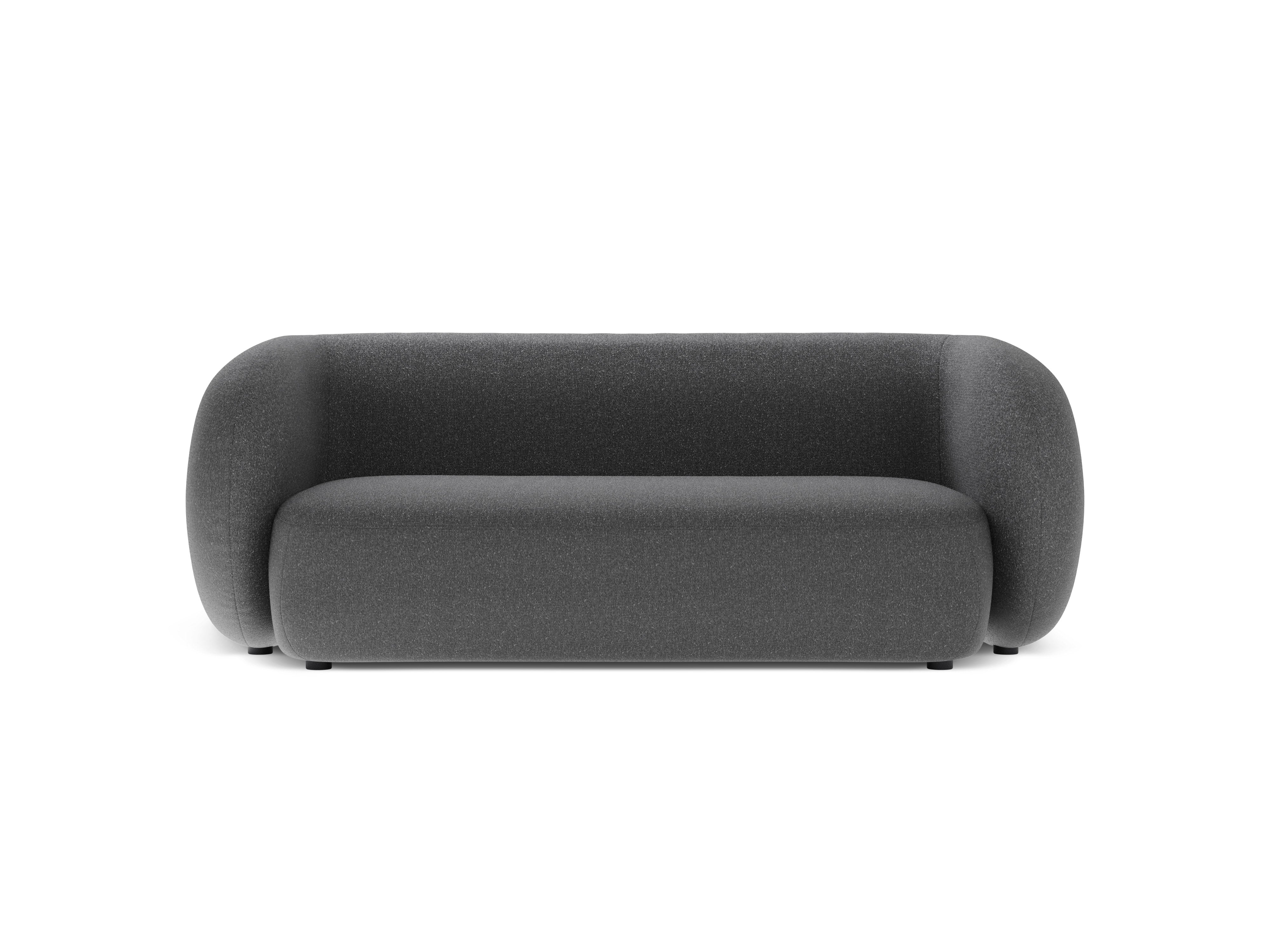 2-seater sofa KATE dark gray mélange