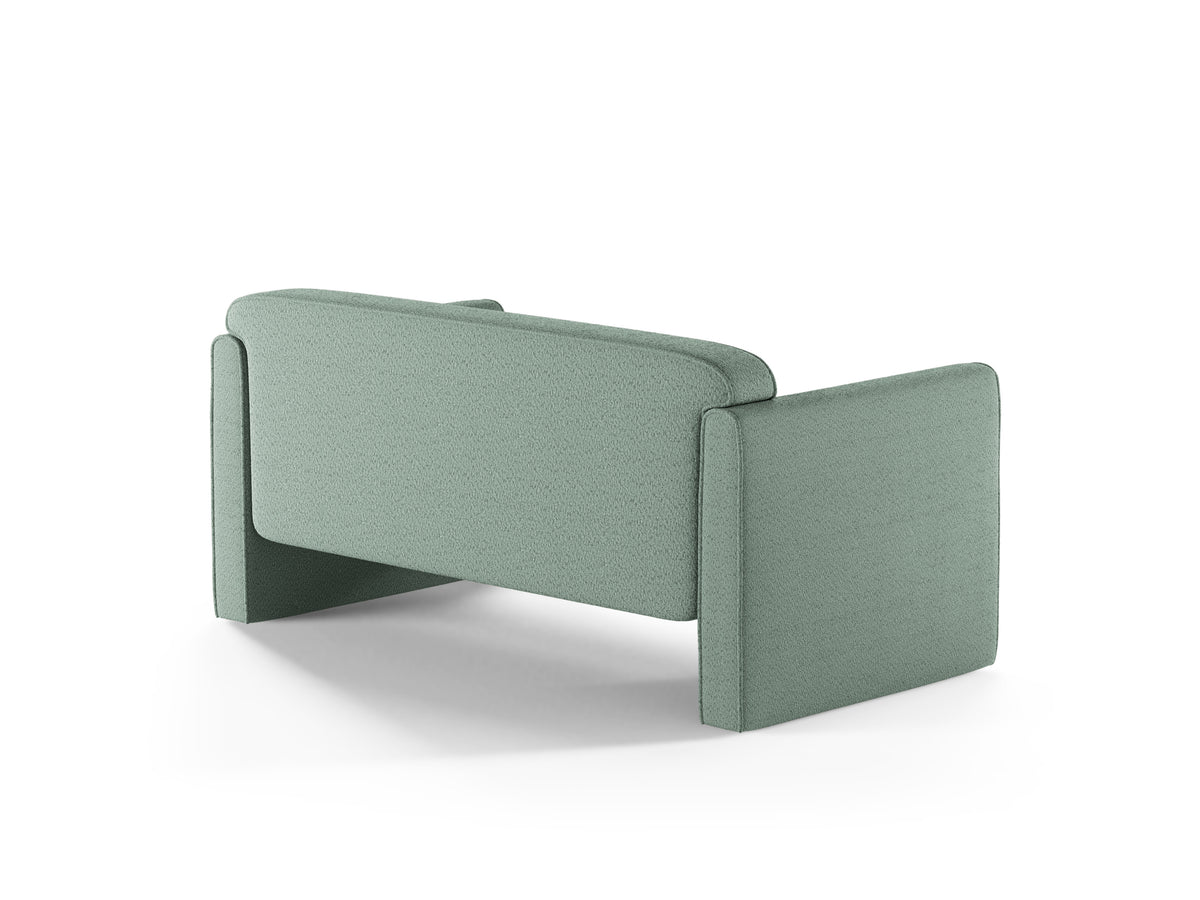 Sofa 2-zits ABBY mintgroene boucle