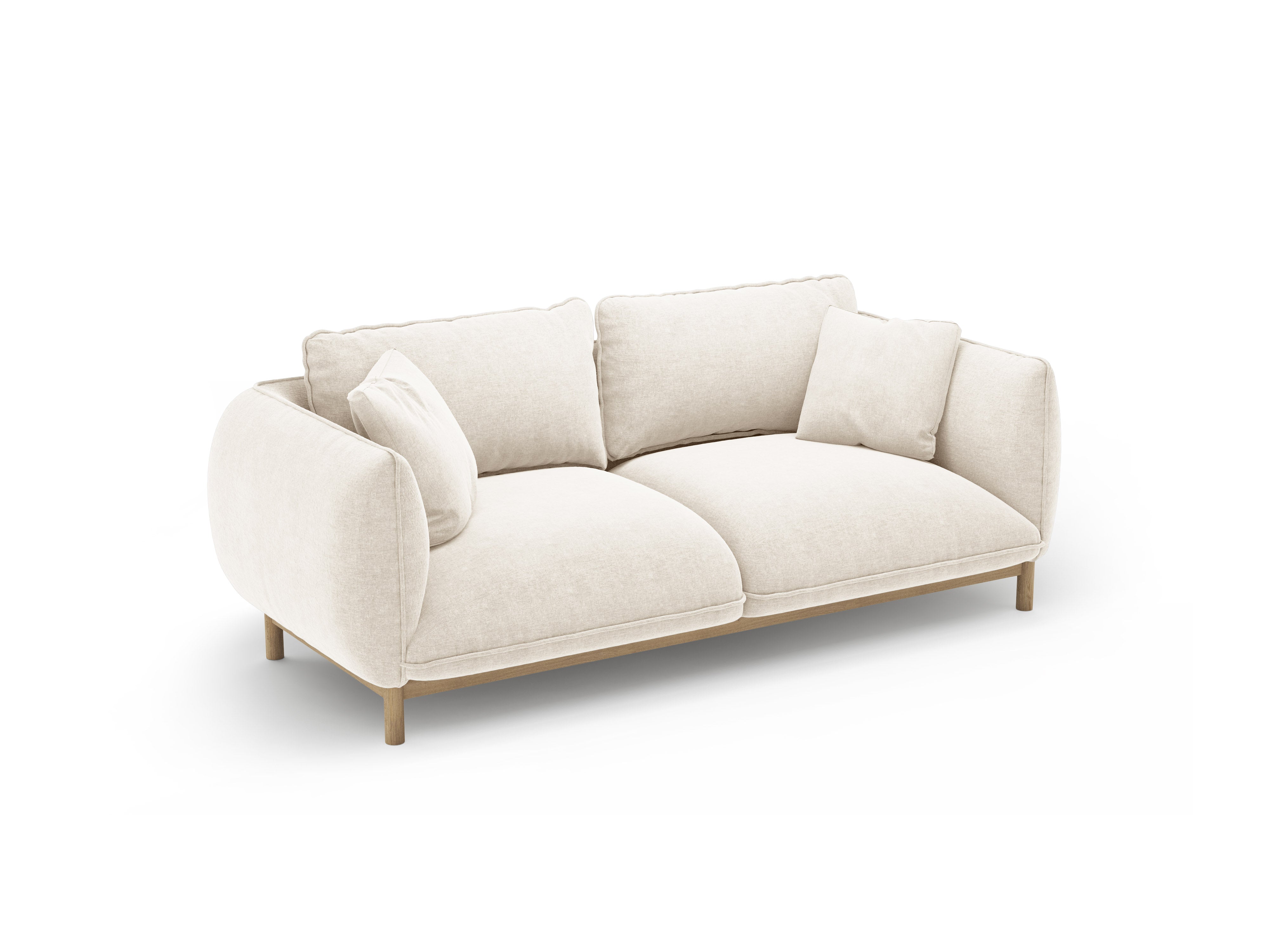 Sofa 2-Sitzer ADA Elfenbein Chenille