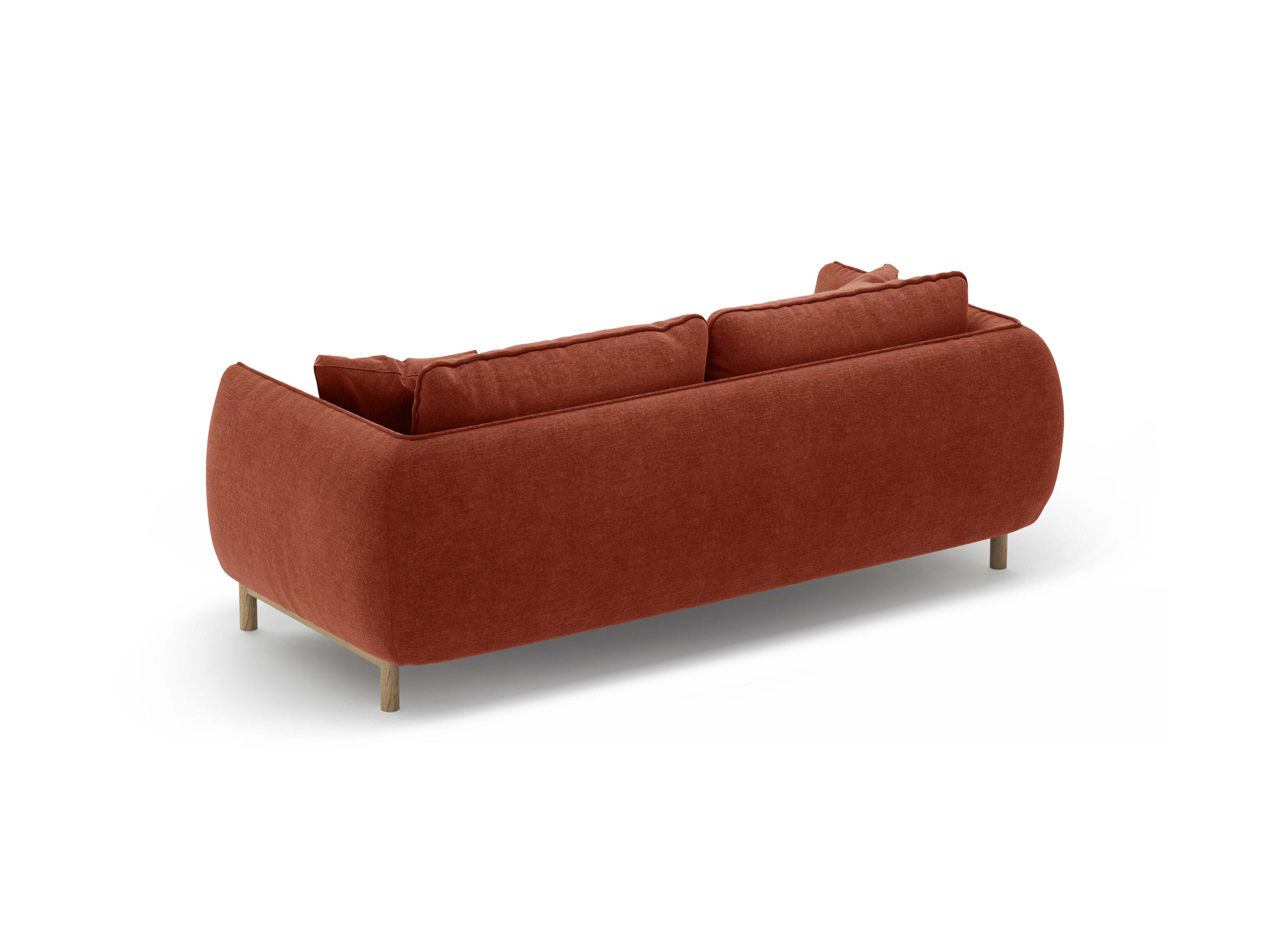 Sofa 2-zits ADA kastanjebruin chenille