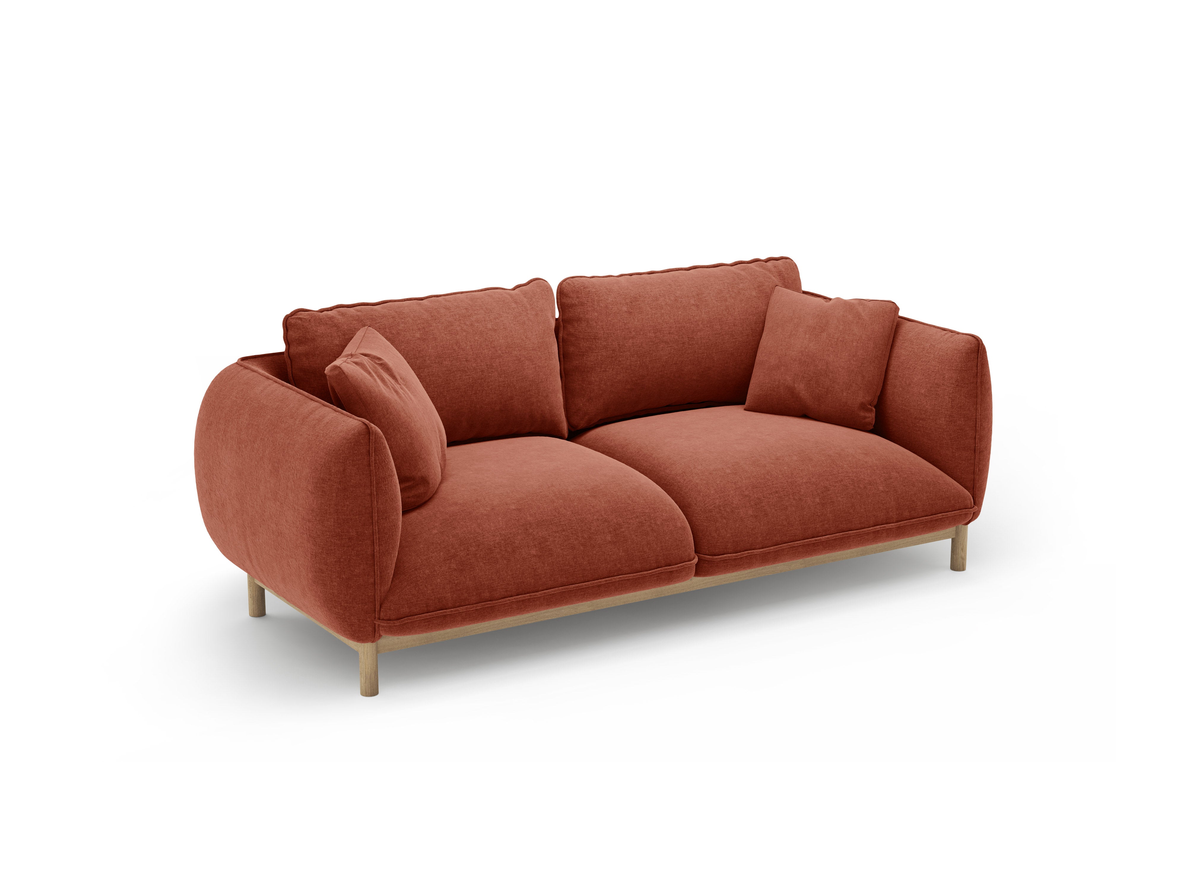Sofa 2-zits ADA kastanjebruin chenille