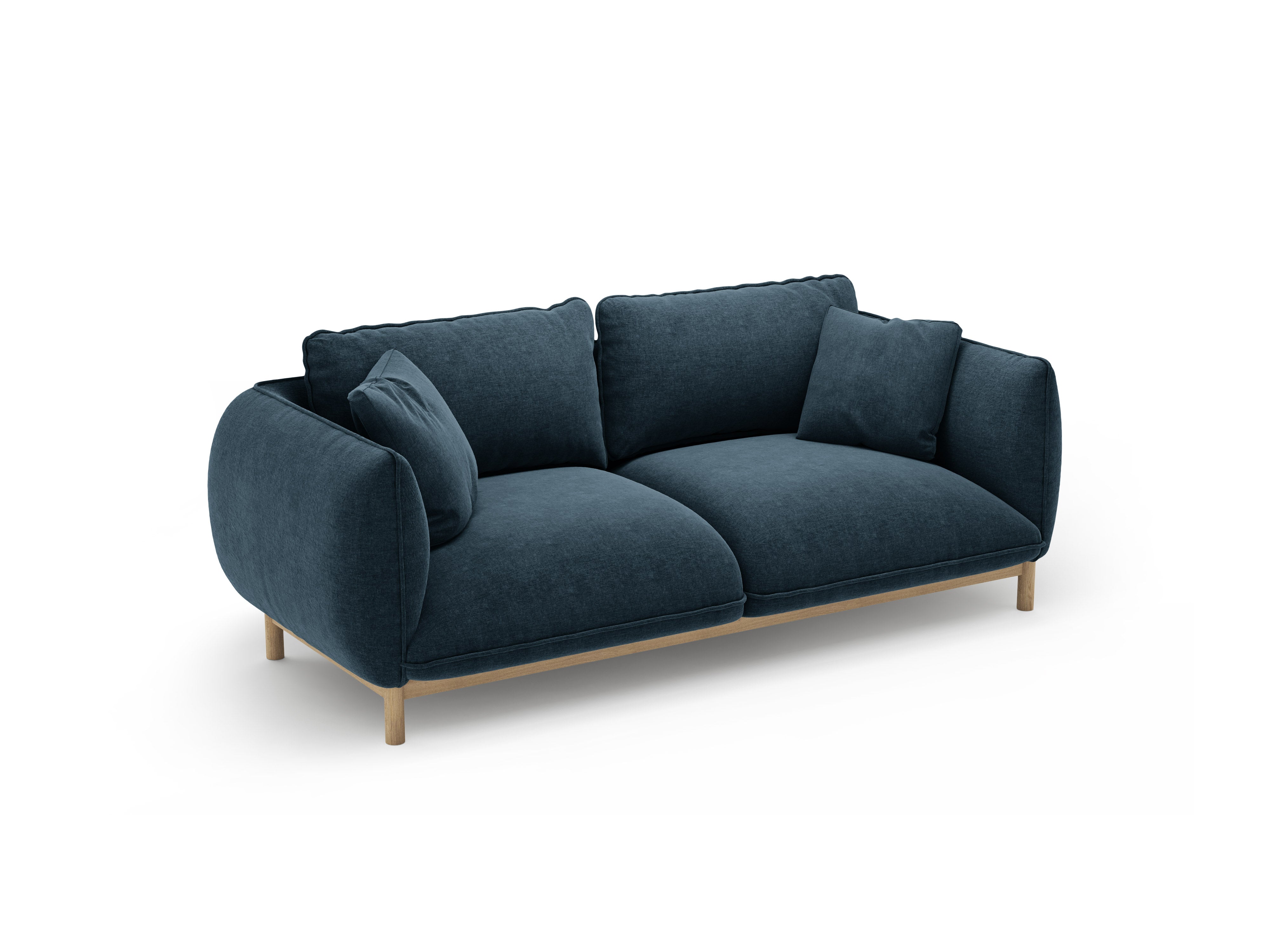 Sofa 2-zits ADA zeeblauw chenille