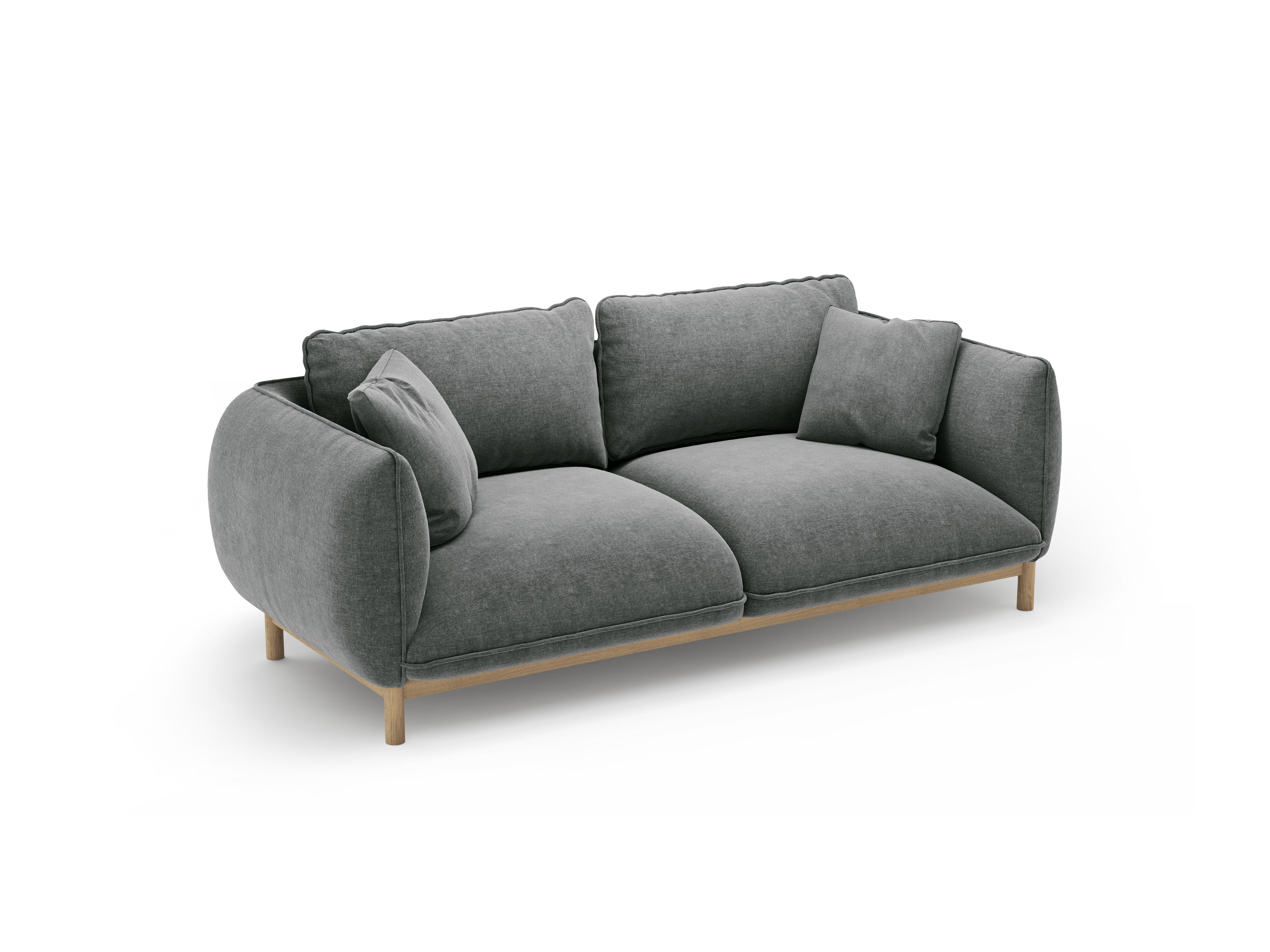 Sofa 2-Sitzer ADA dunkelgrau Chenille
