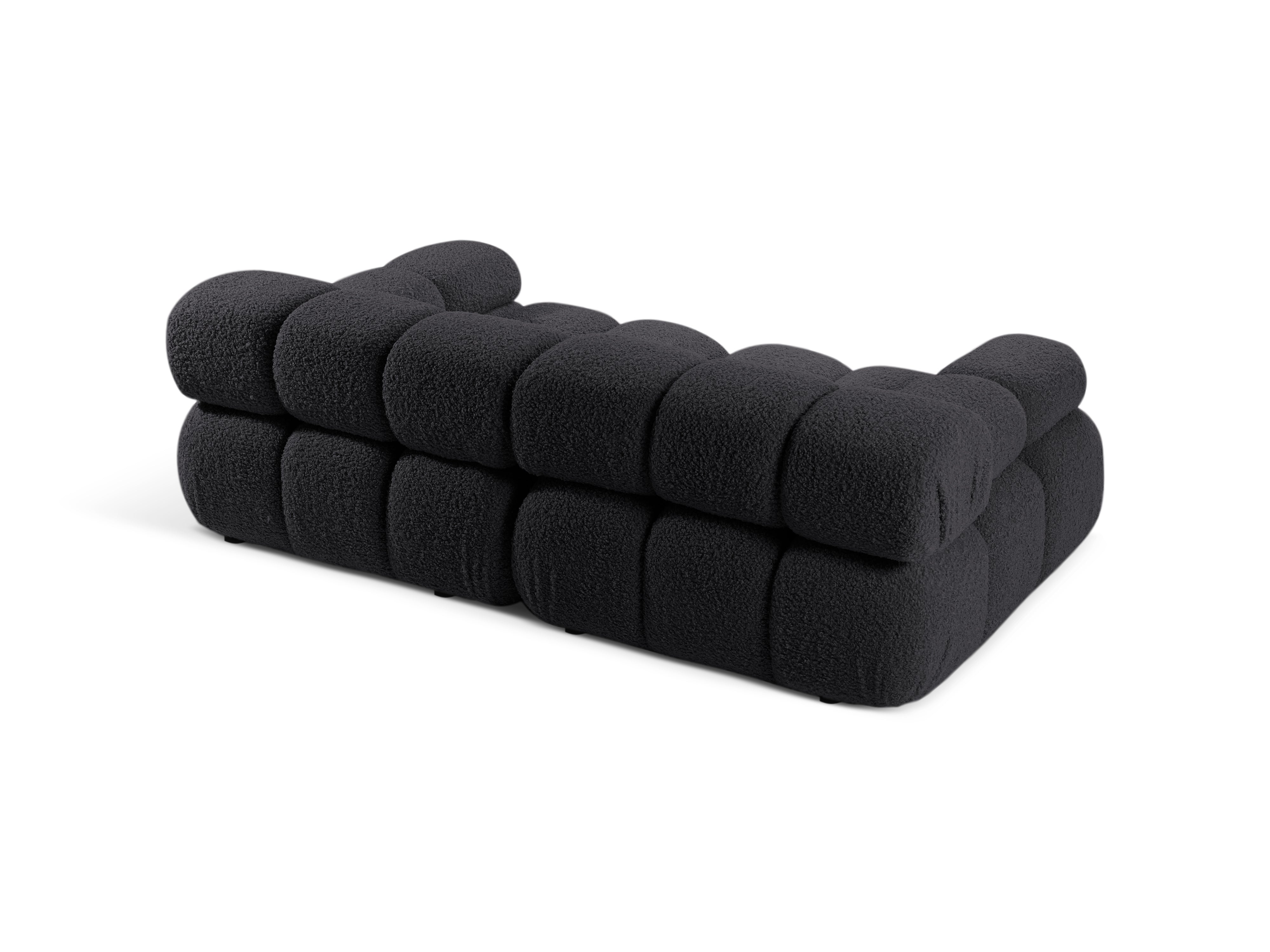 Modulaire 2-zitsbank BELLIS in grafiet boucle