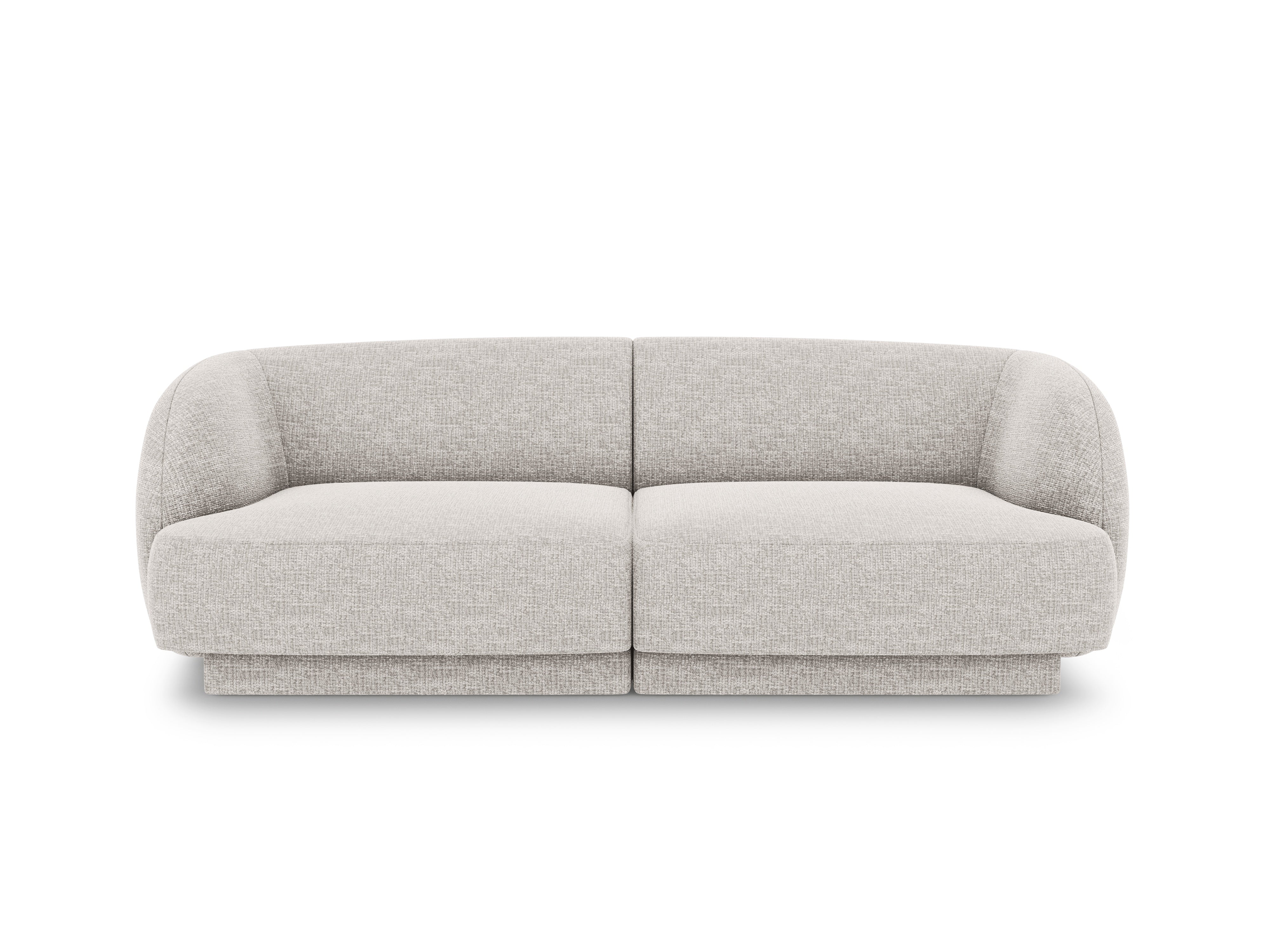 Sofa 2-sitzig MILEY graues Chenille