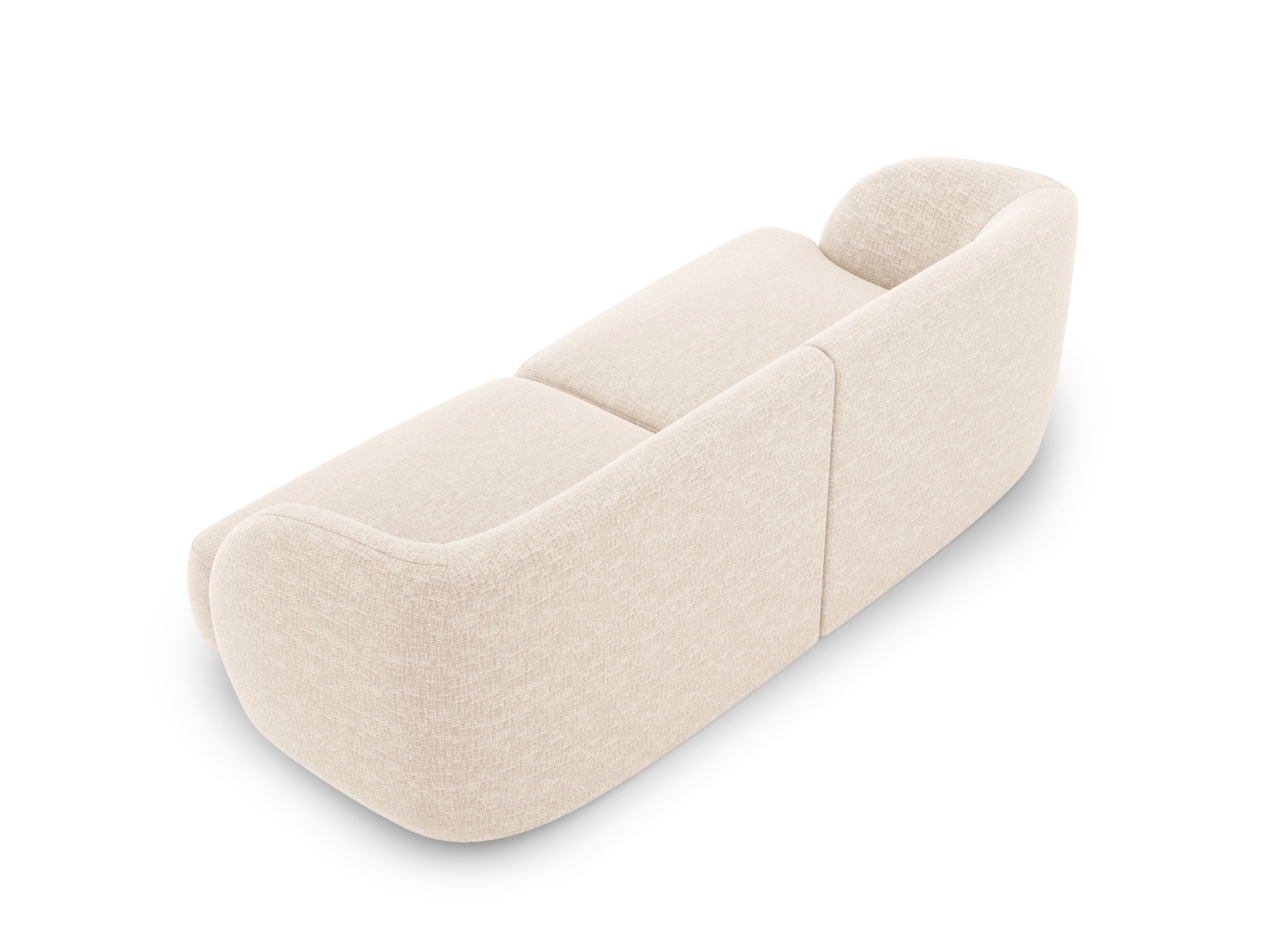 2-seater Sofa MILEY ivory chenille