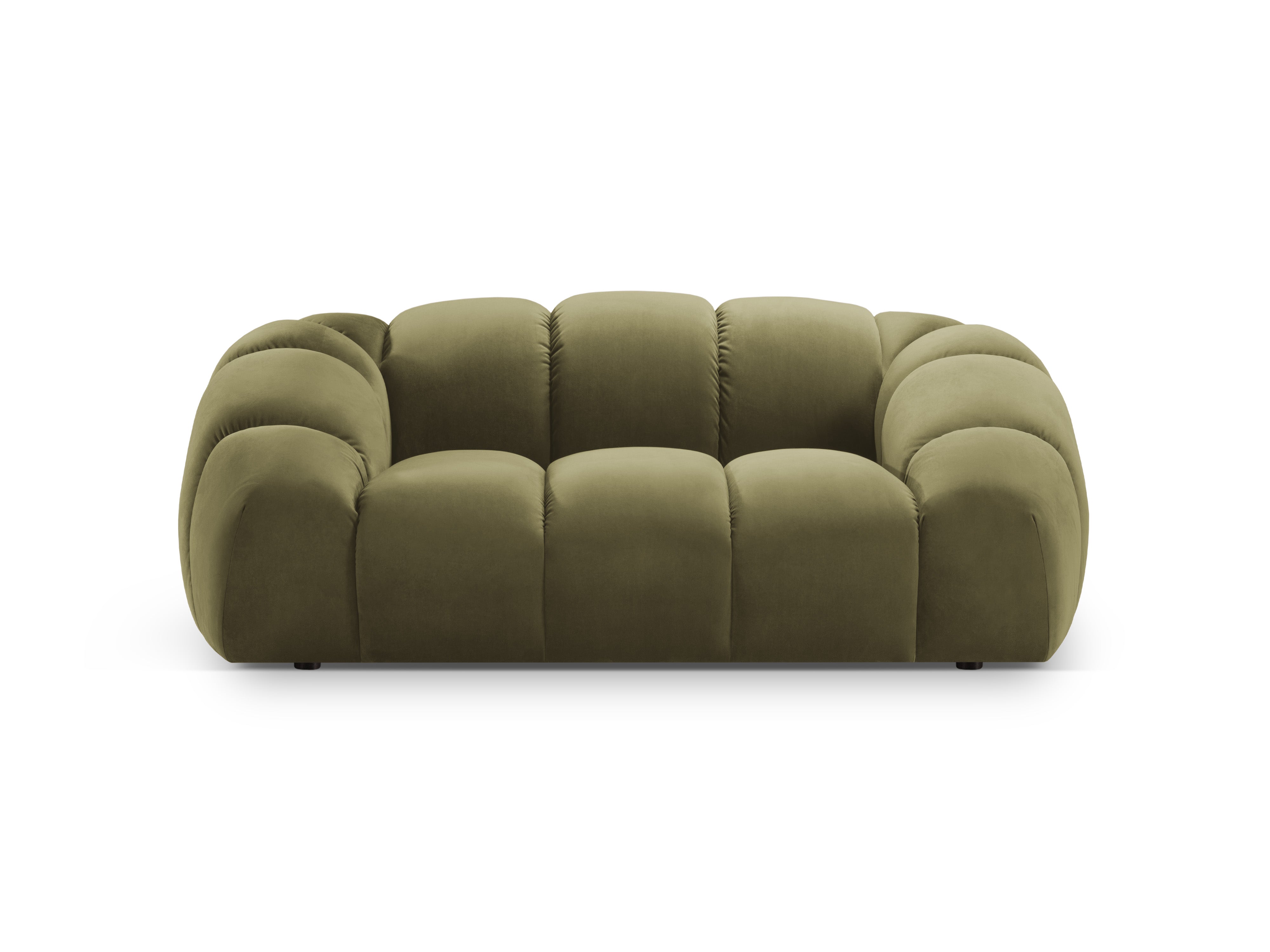 Samtsofa 2-sitzig DIANA grün