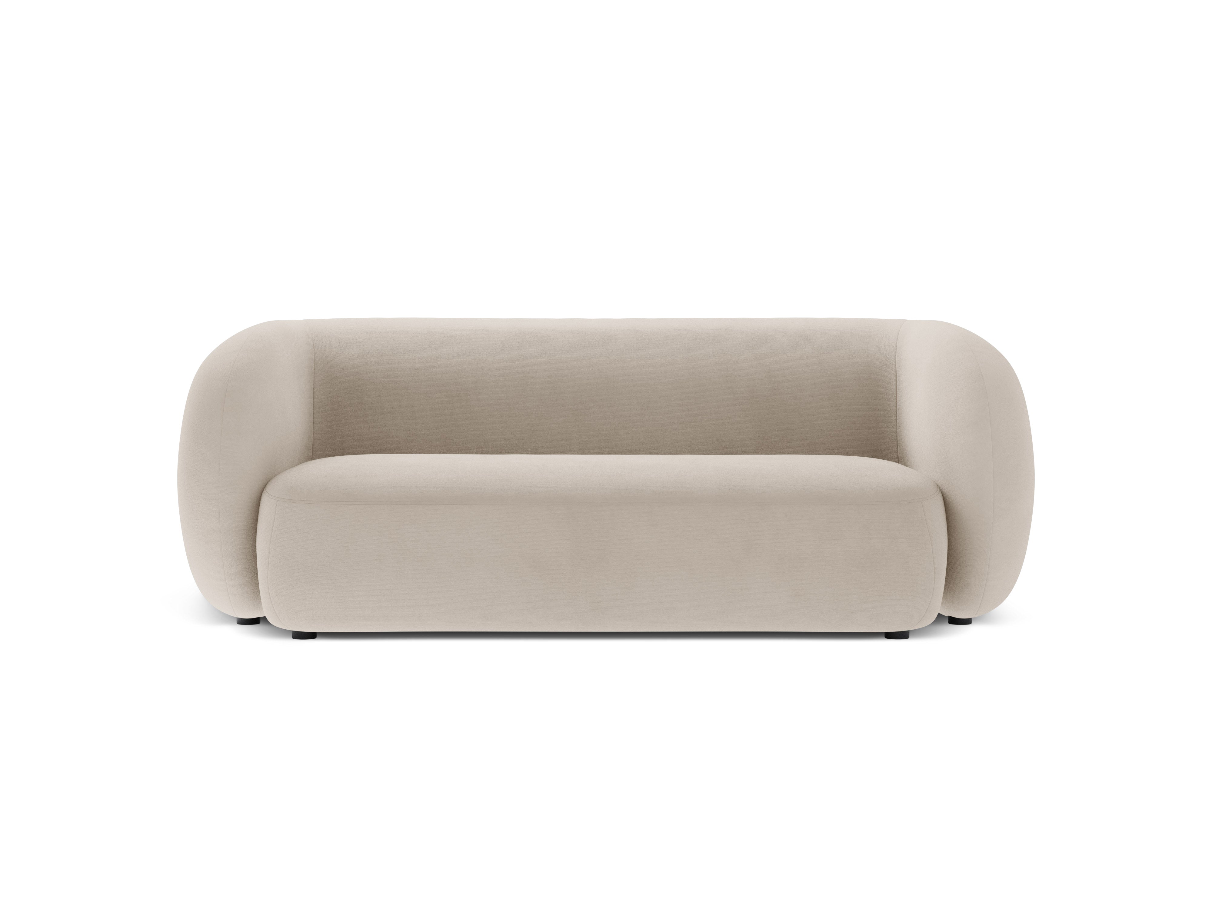 Velvet 2-Seater Sofa KATE Beige