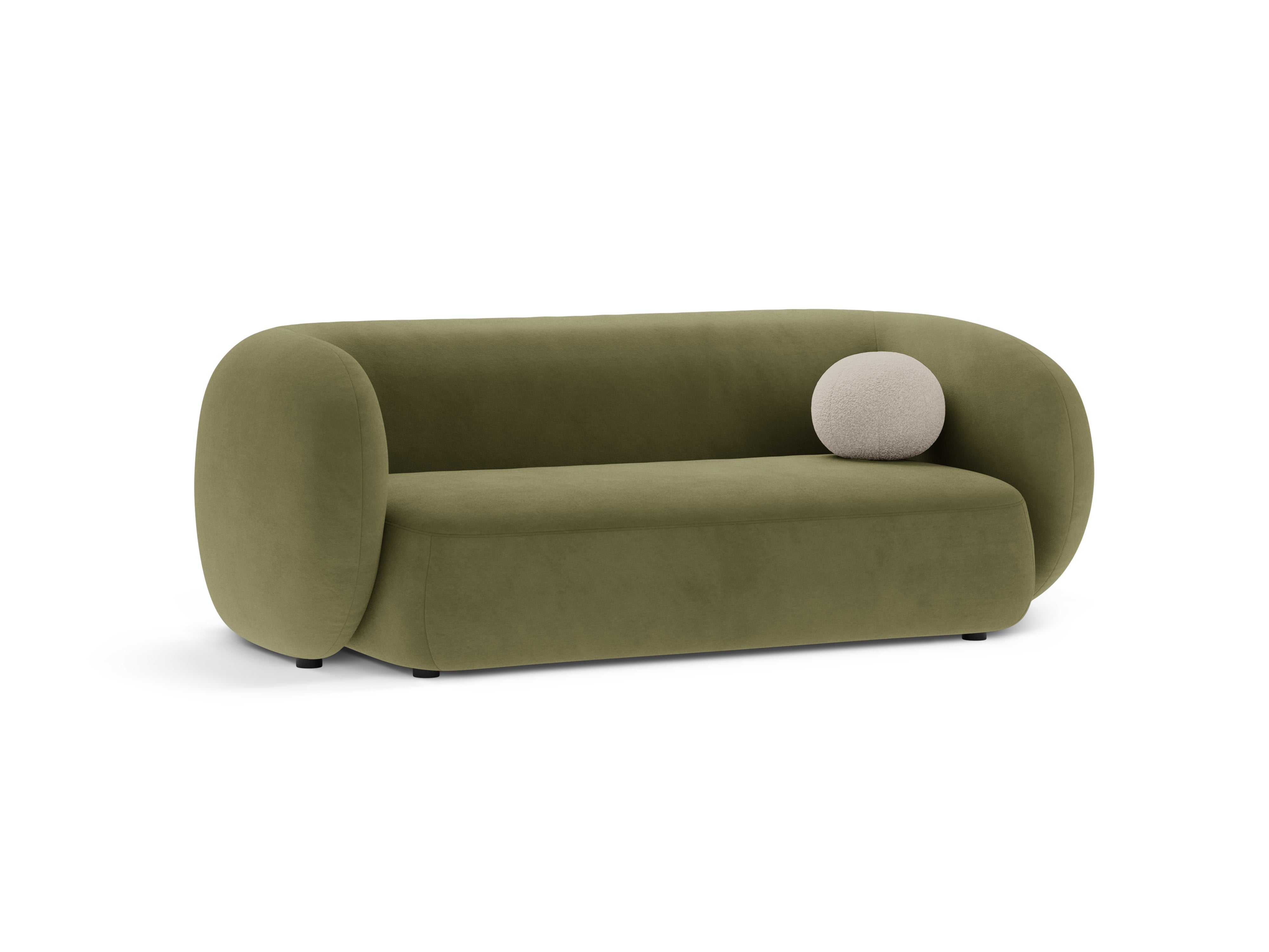 Velvet 2-Seater Sofa KATE Green