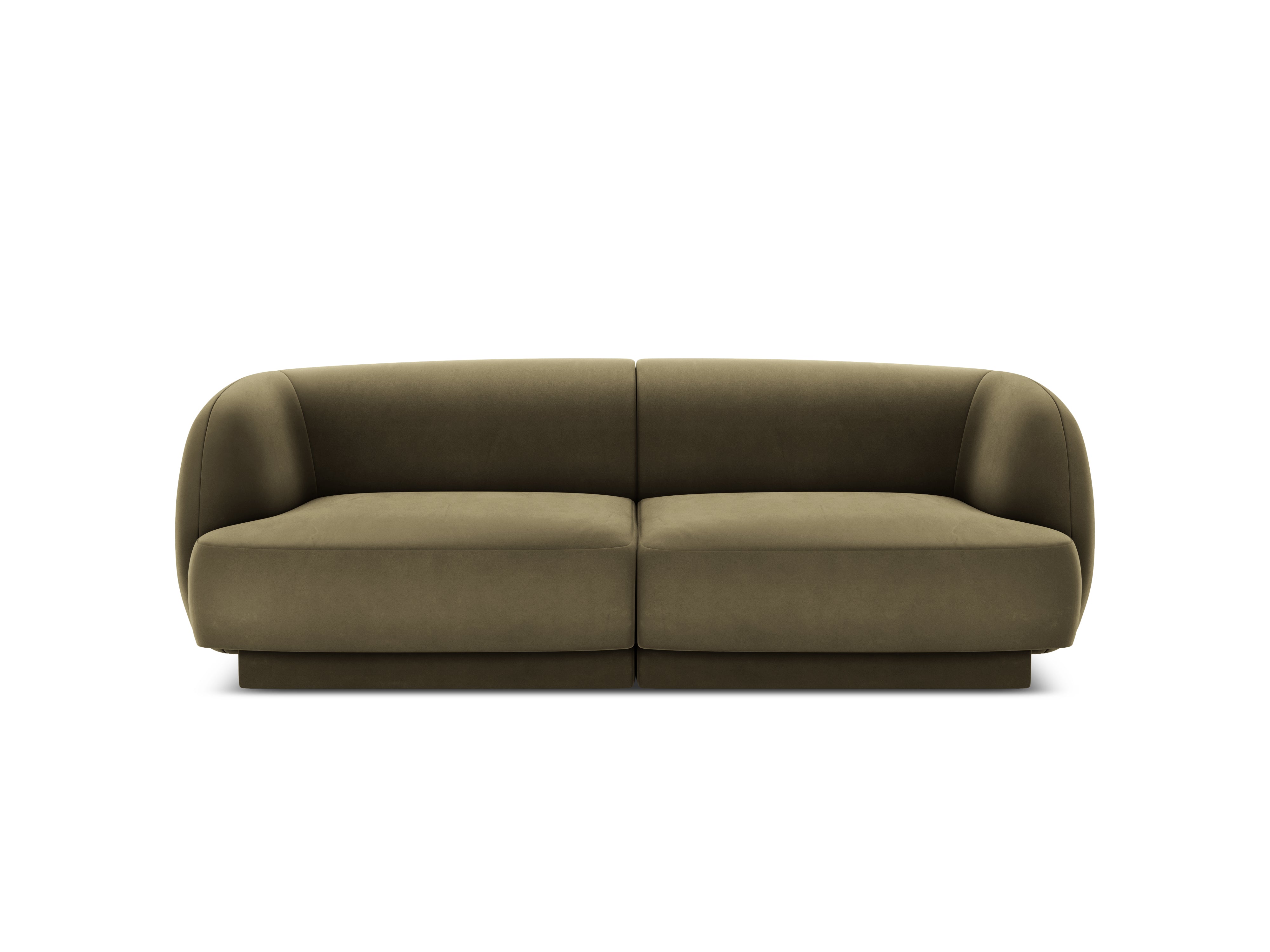 Sofa aksamitna 2-osobowa MILEY zielony Micadoni Eye on Design