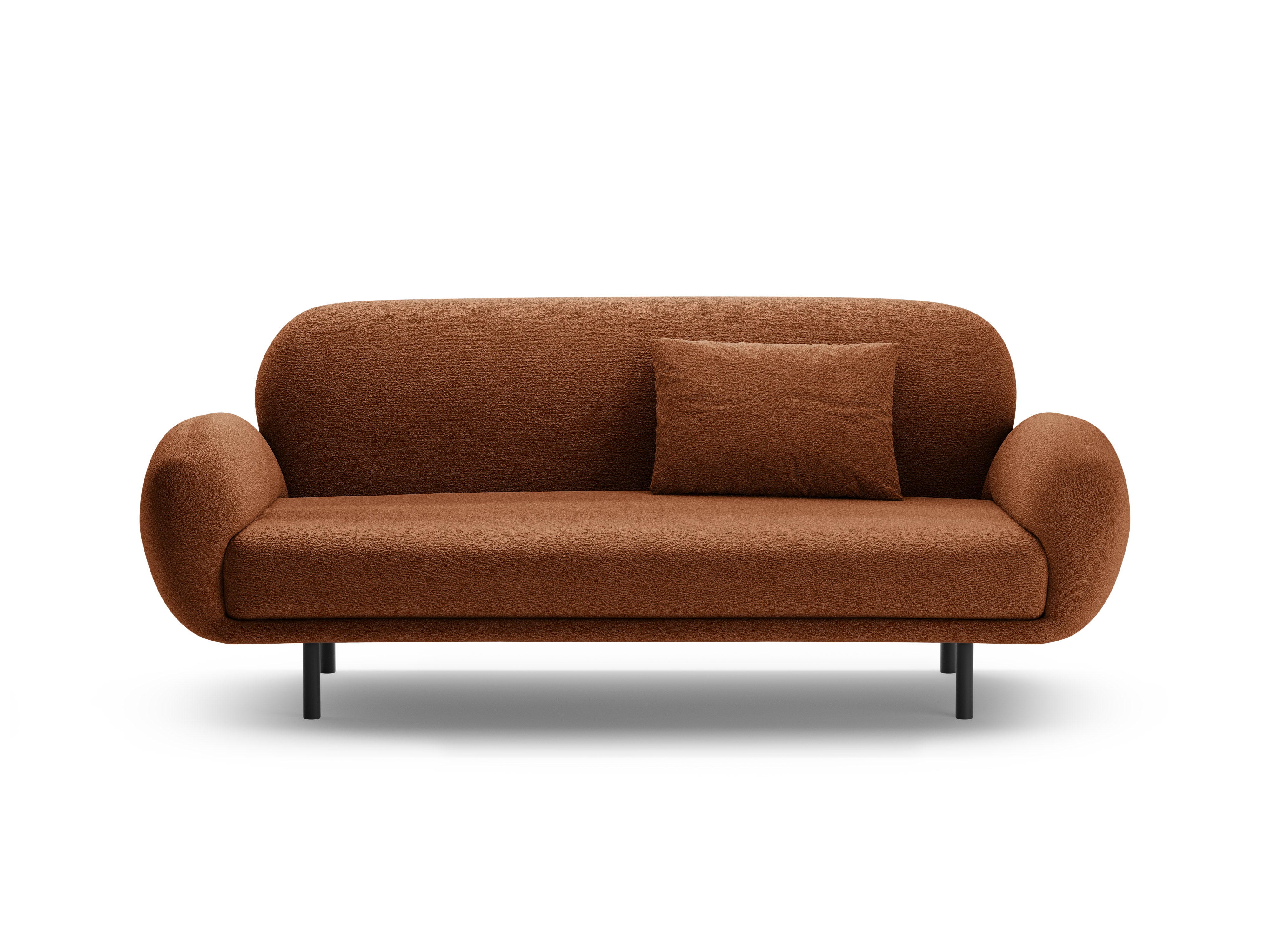 Sofa 2,5-zits POPPY terracotta boucle