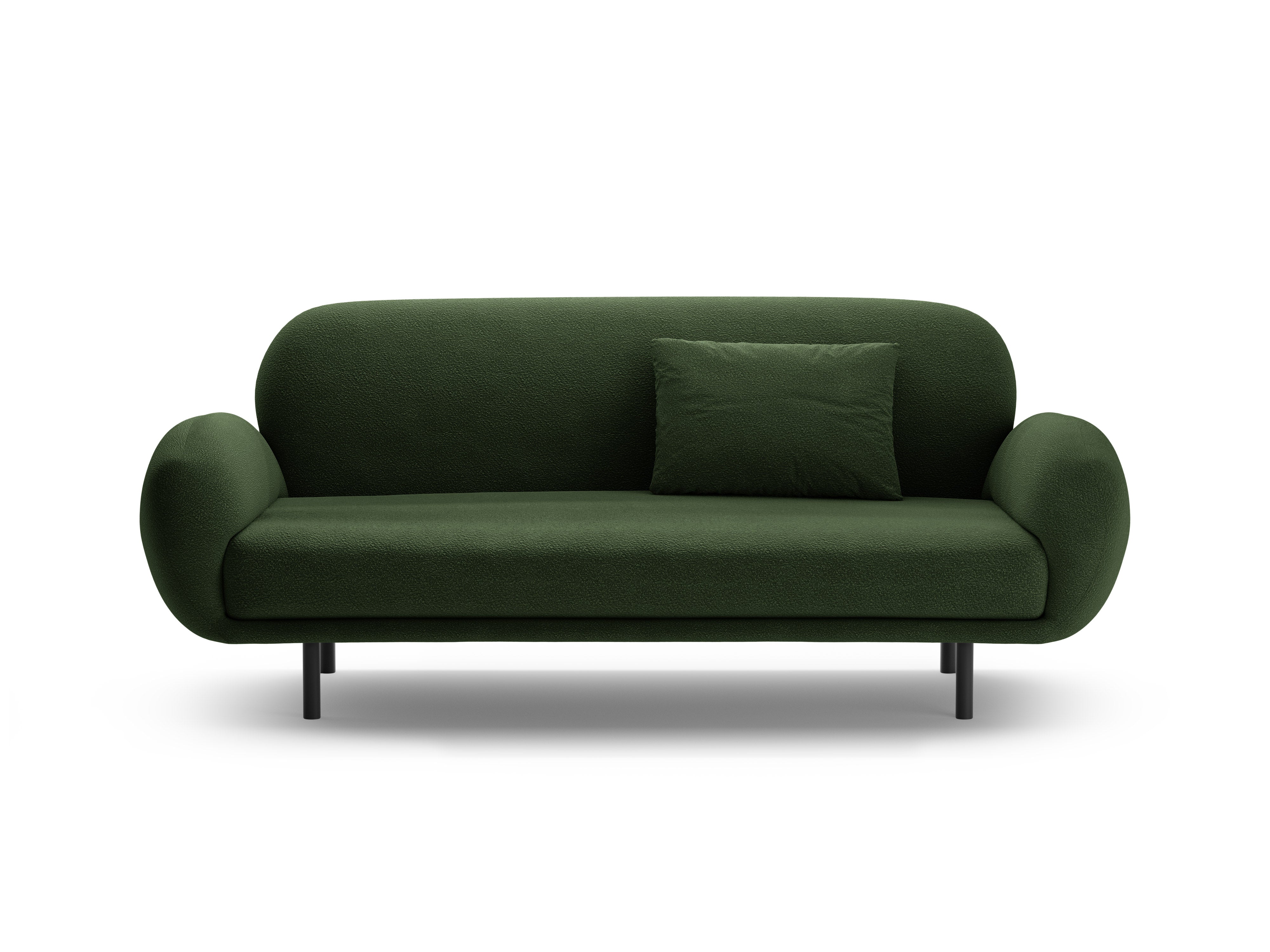 Kussen POPPY groene boucle