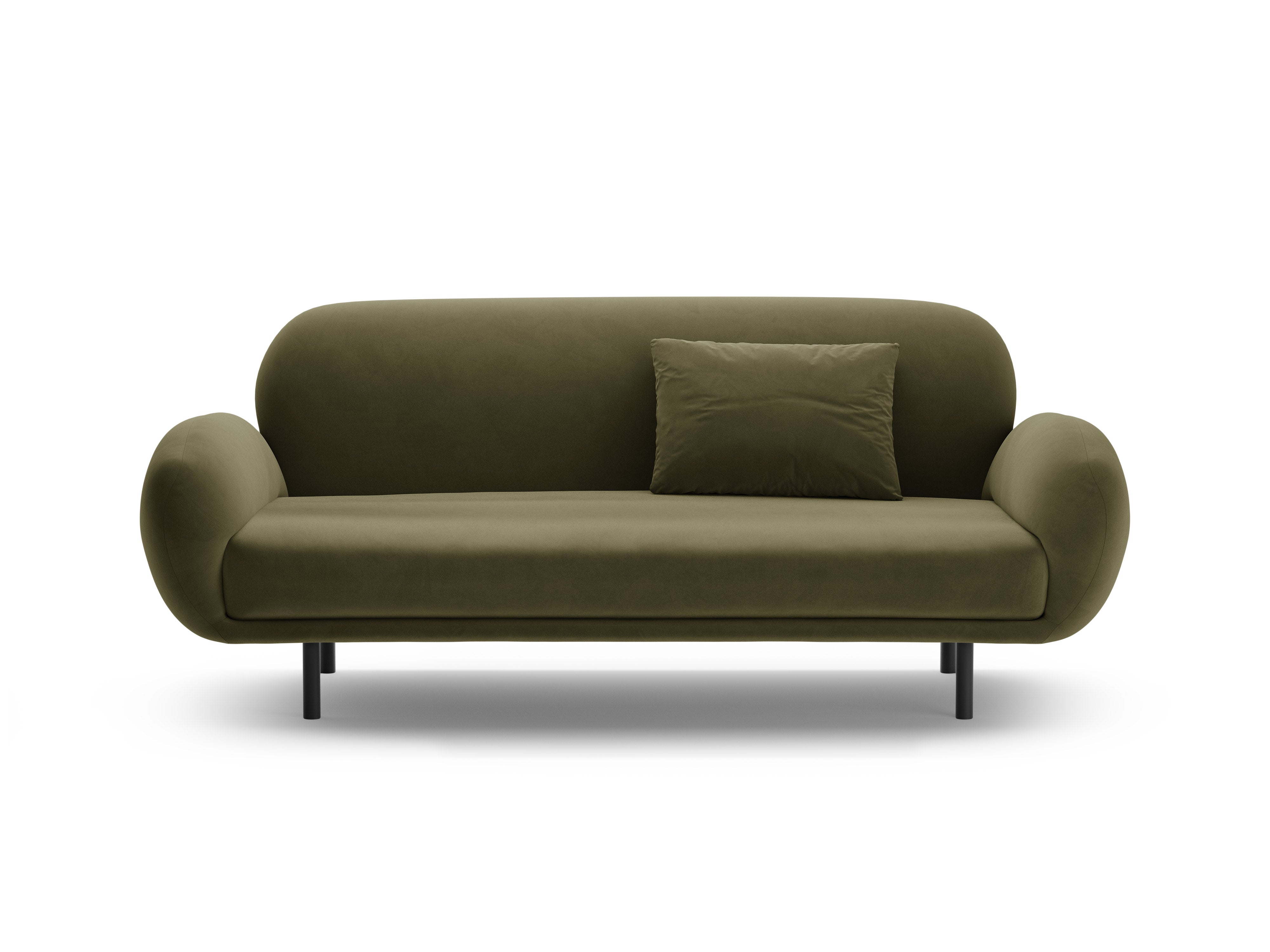 Velvet sofa 2.5-seater POPPY green