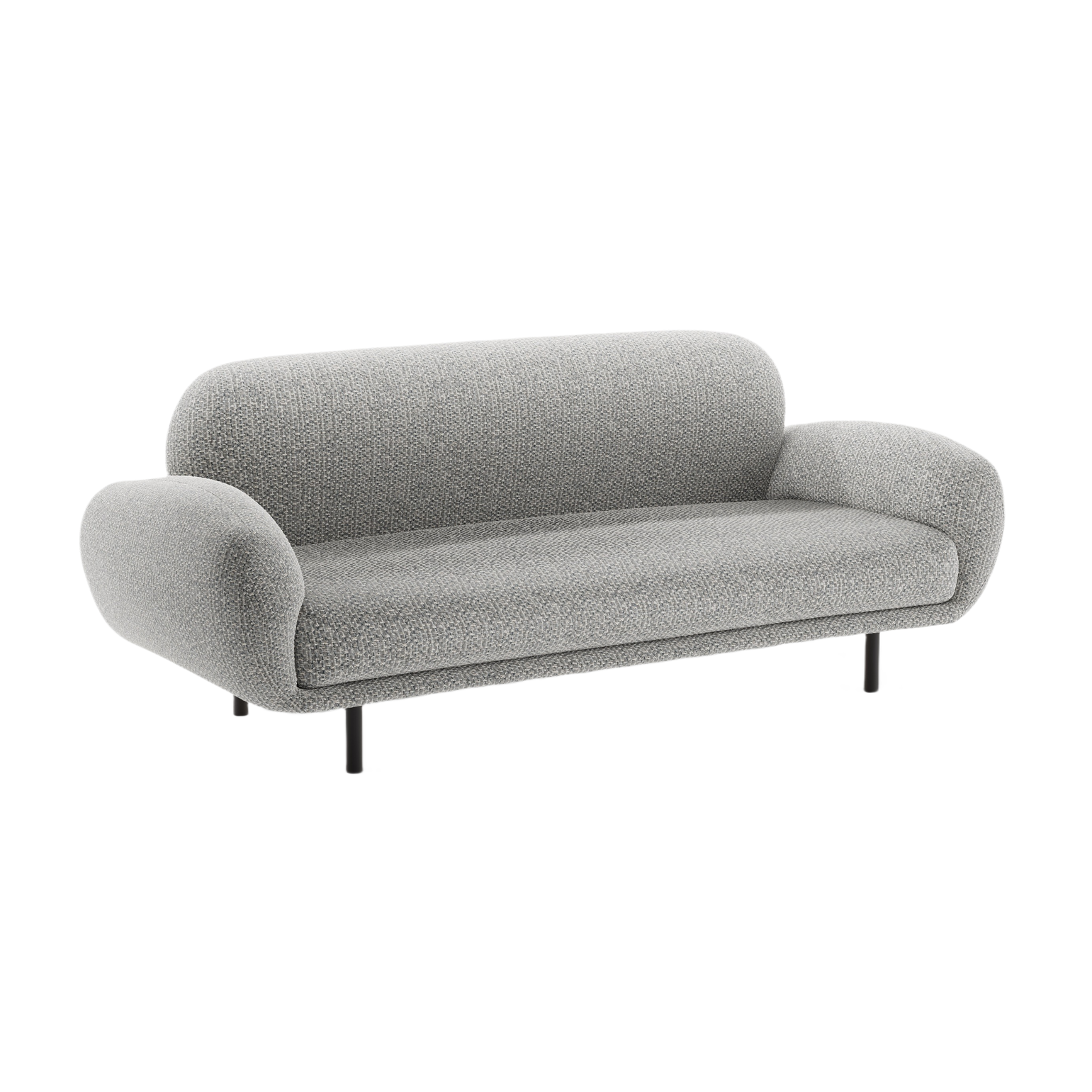 Sofa 2,5-zits POPPY grijs chenille