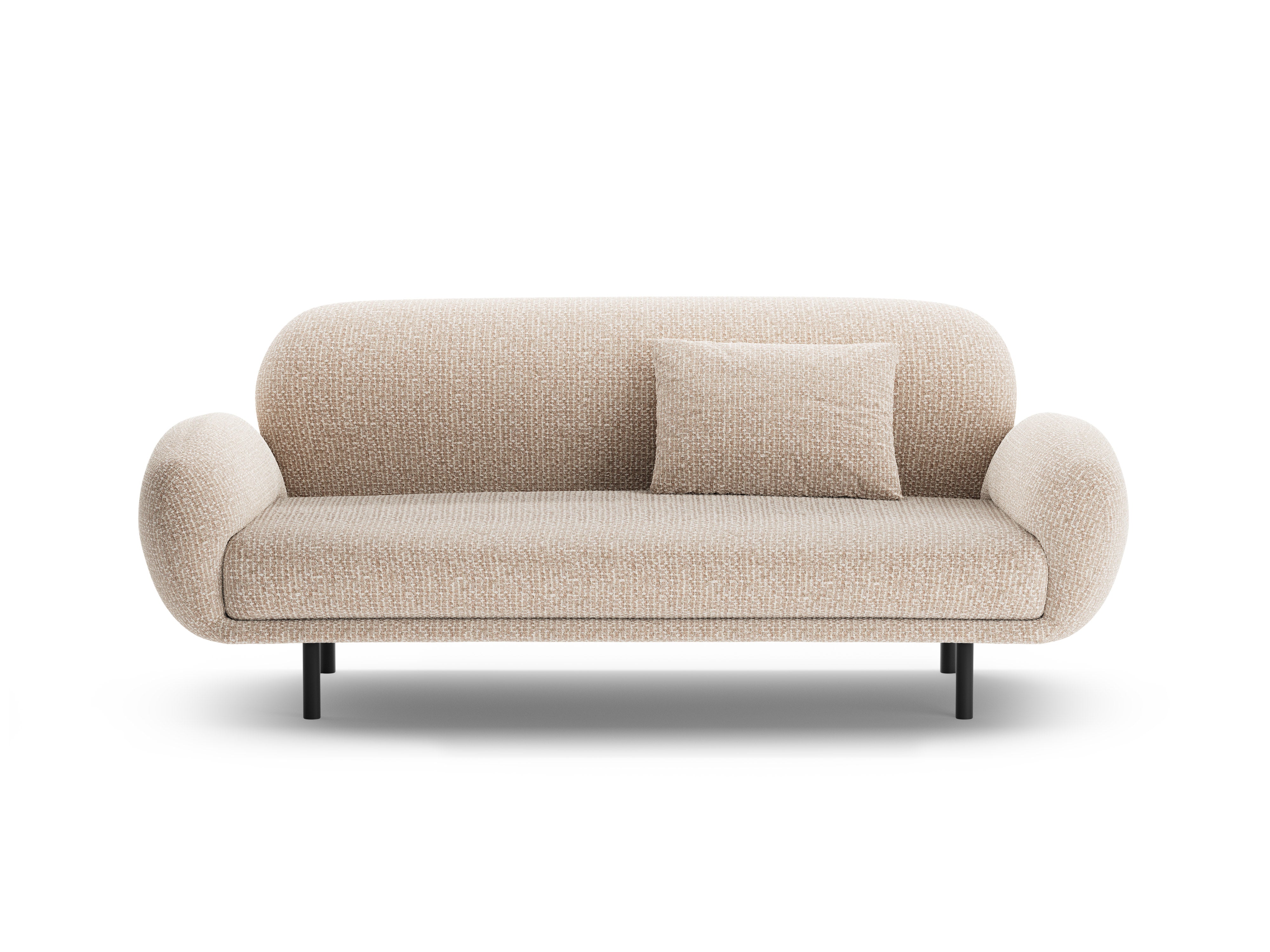 Sofa 2,5-sitzig POPPY sandfarbener Chenille