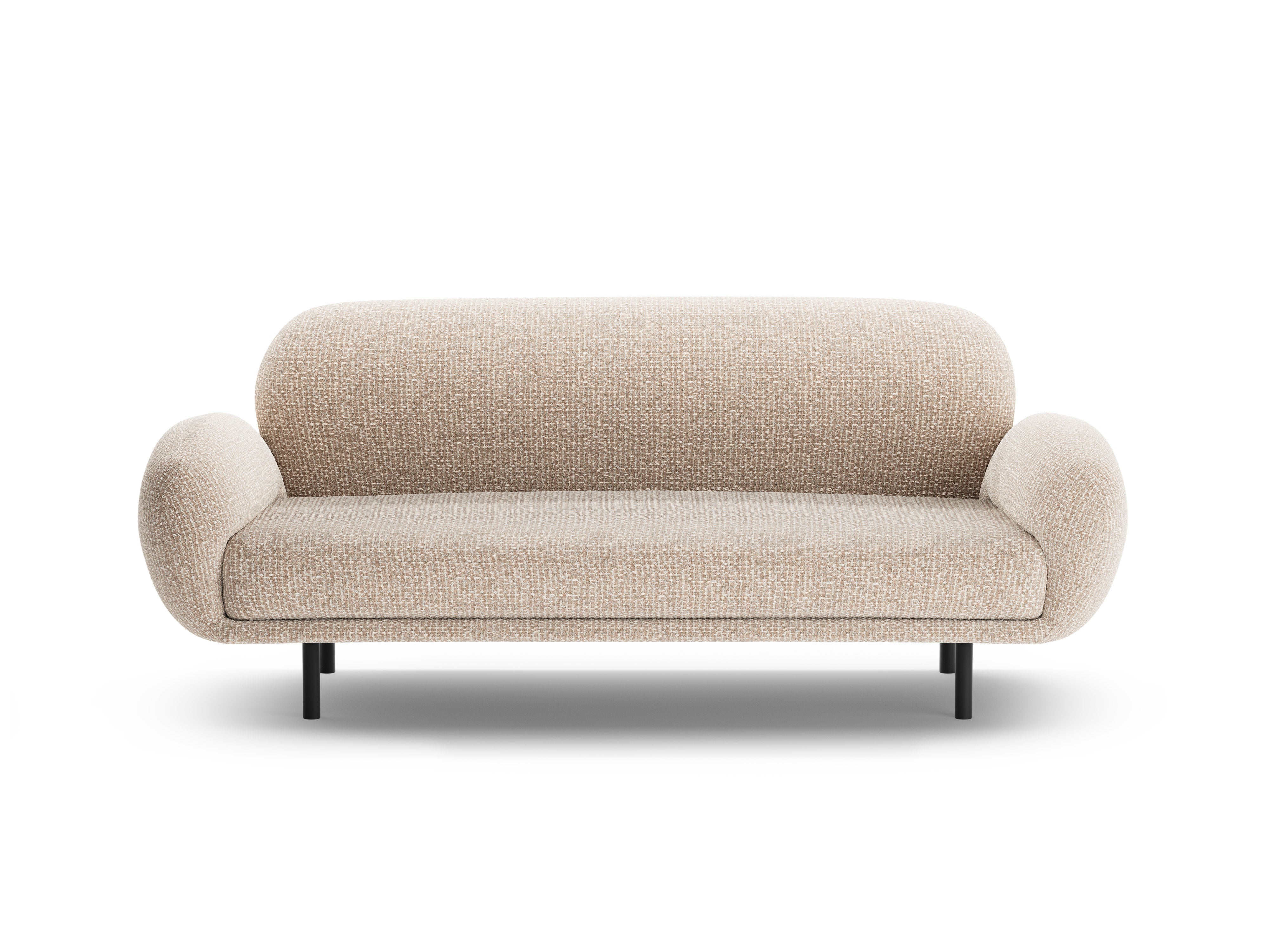 Sofa 2,5-sitzig POPPY sandfarbener Chenille