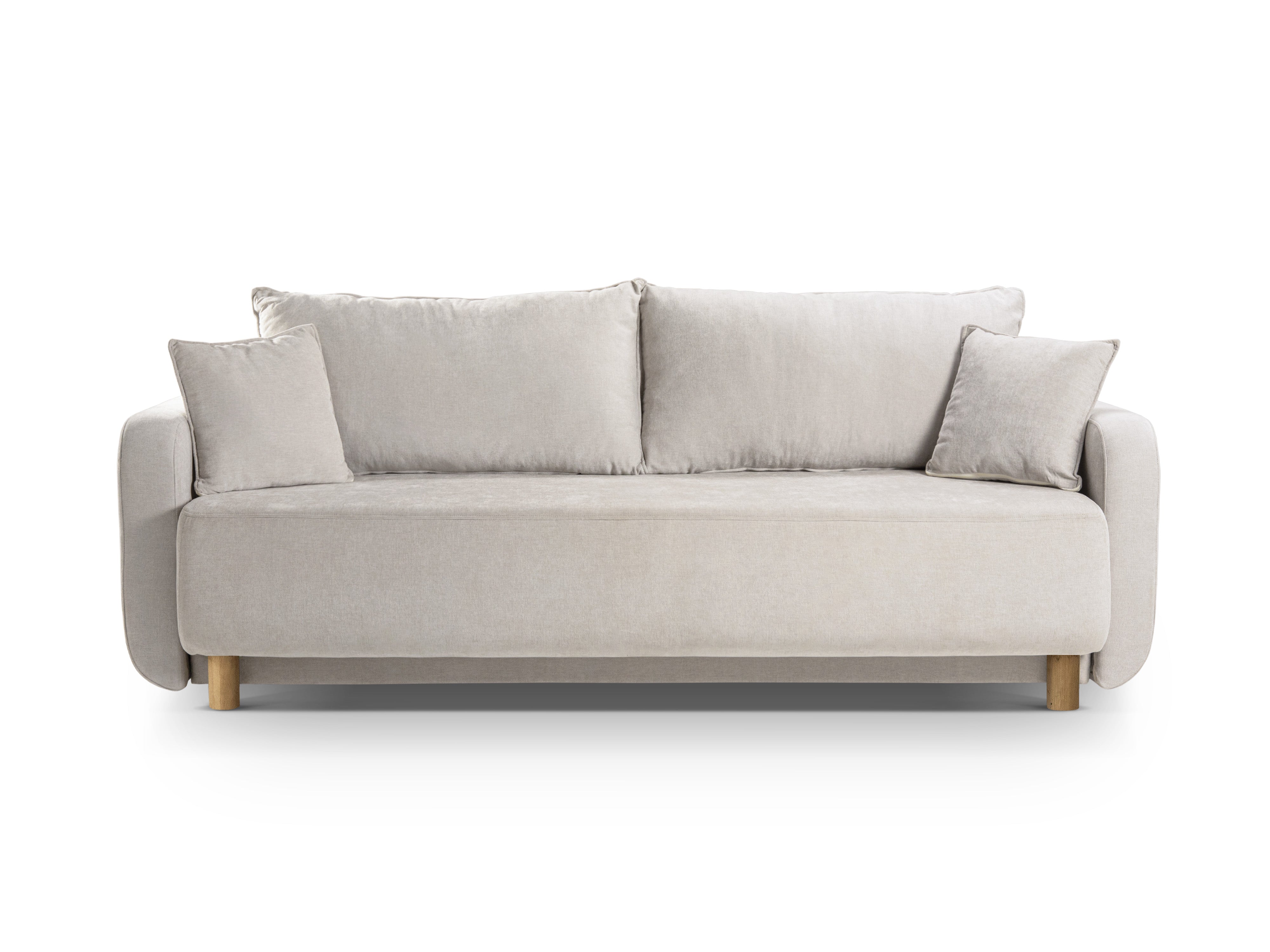 Sofa 3-zits met slaapfunctie ELEN beige chenille