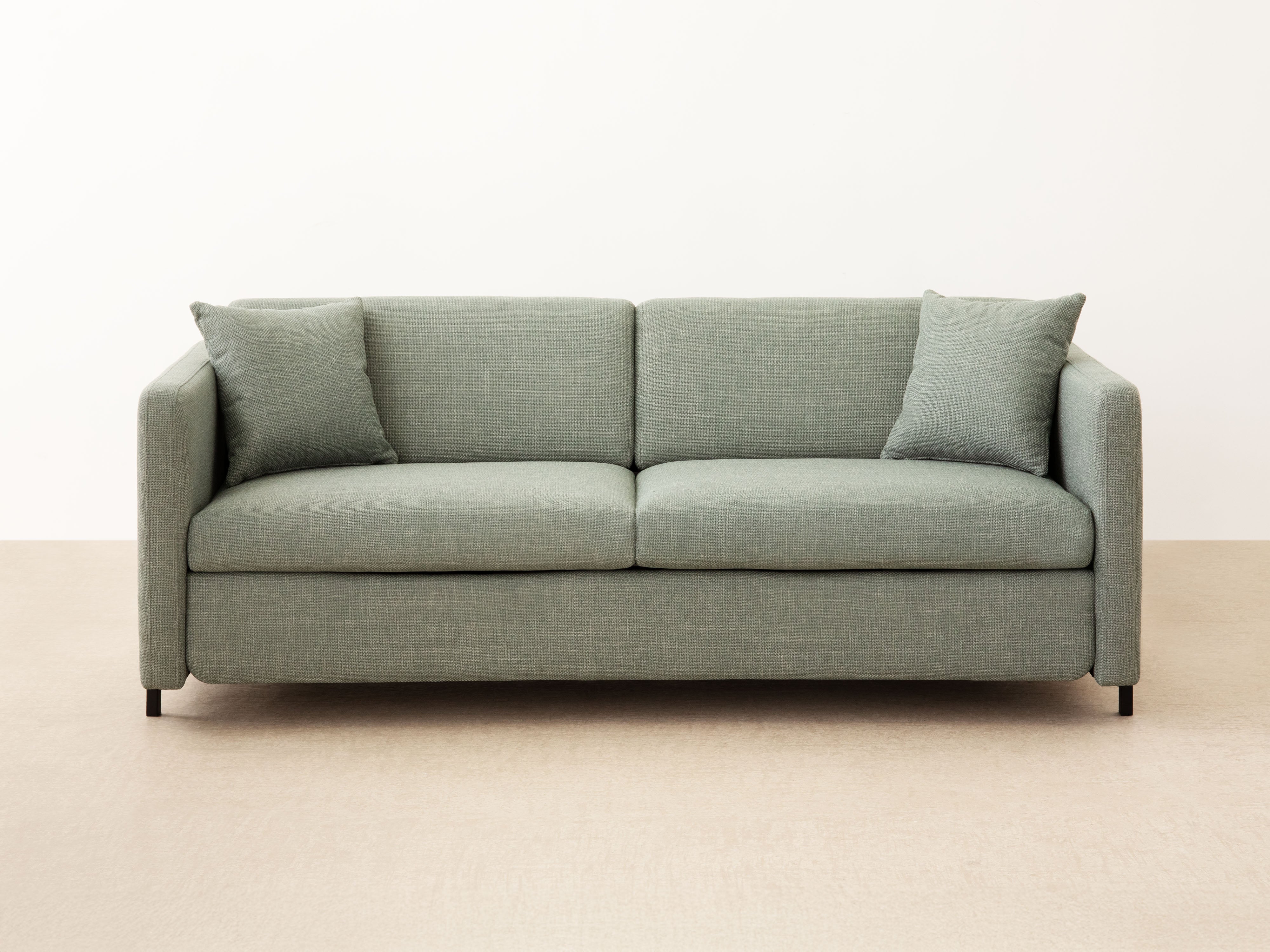 Sofa aus Samt für 2 Personen mit Schlaf-Funktion GLORIA grün