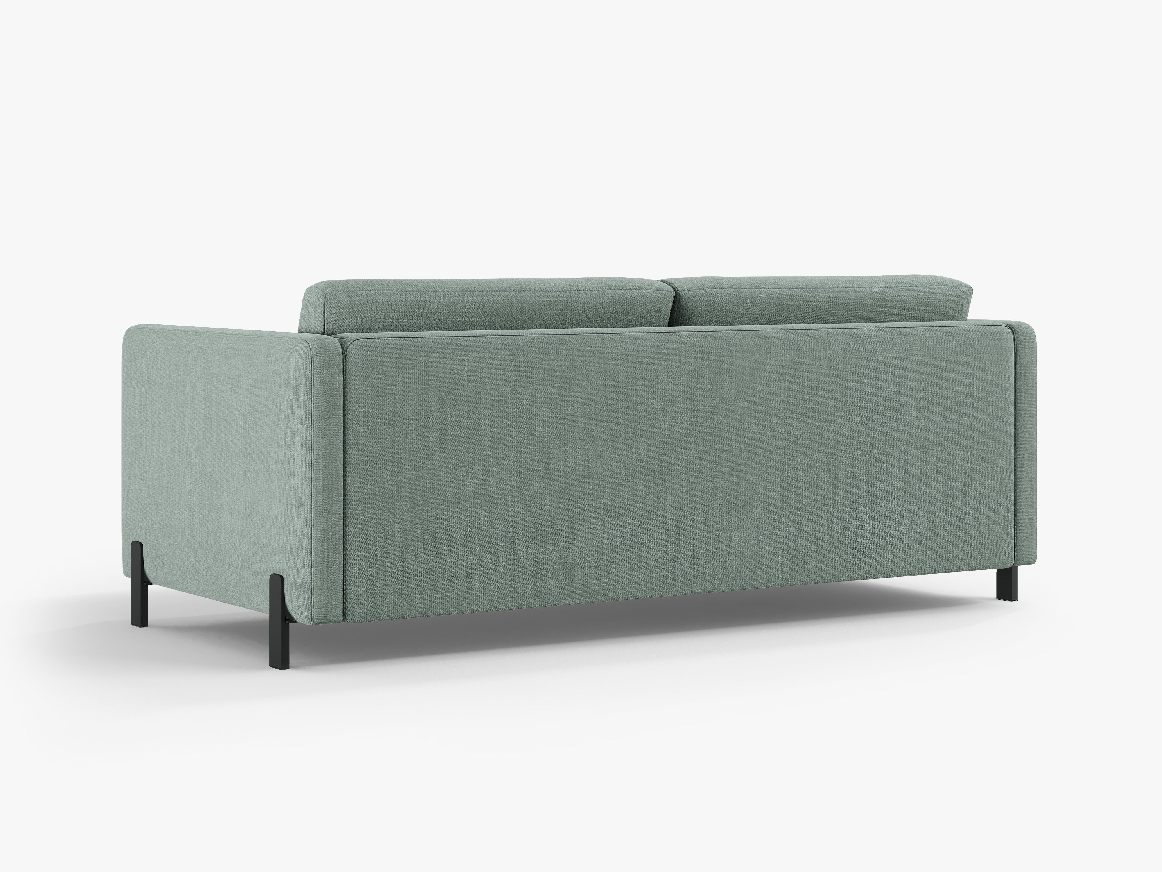 Sofa 3-Sitzer mit Schlaf-Funktion GLORIA mintgrüner Chenille