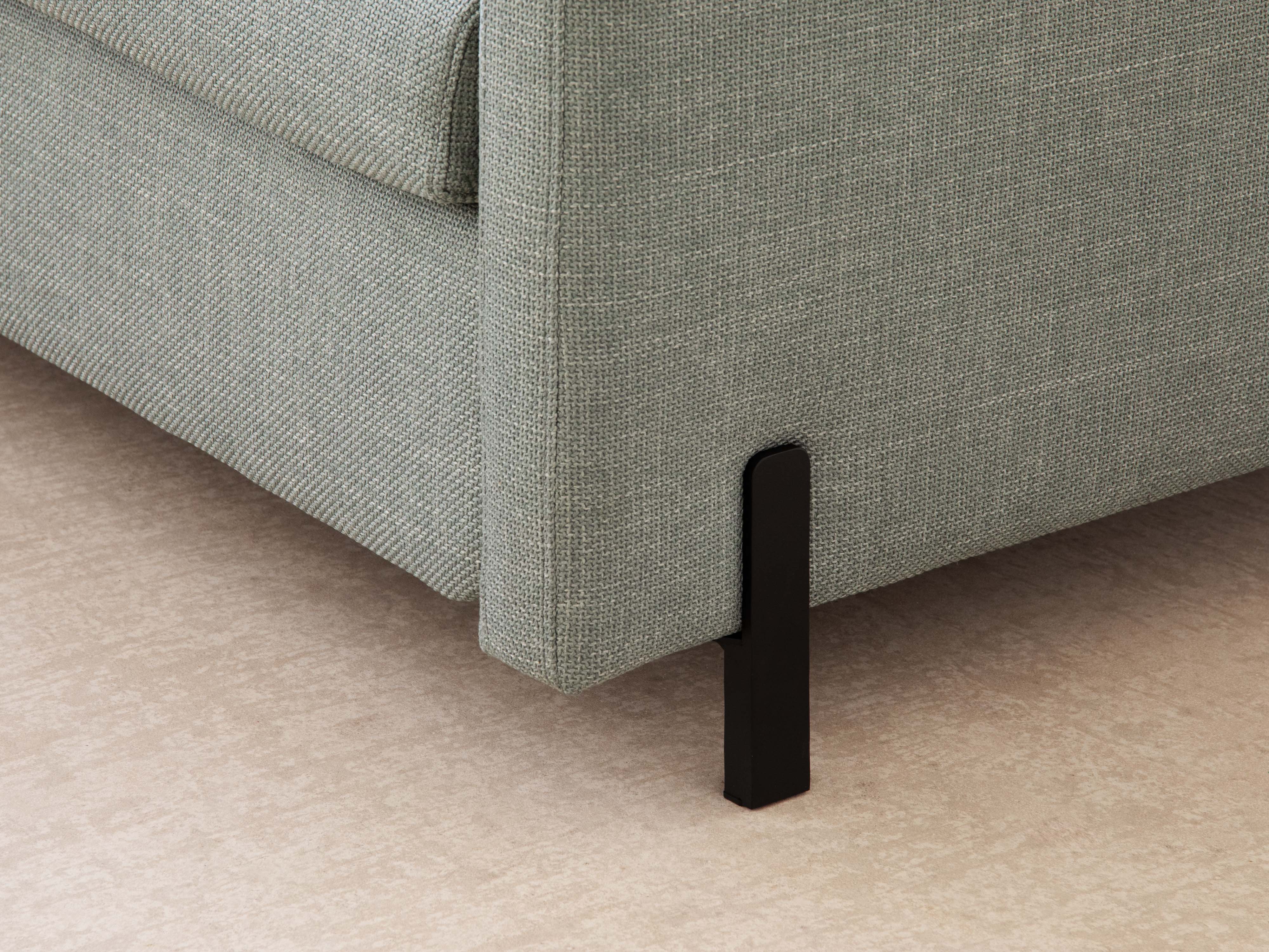 Sofa aus Samt für 2 Personen mit Schlaf-Funktion GLORIA grün