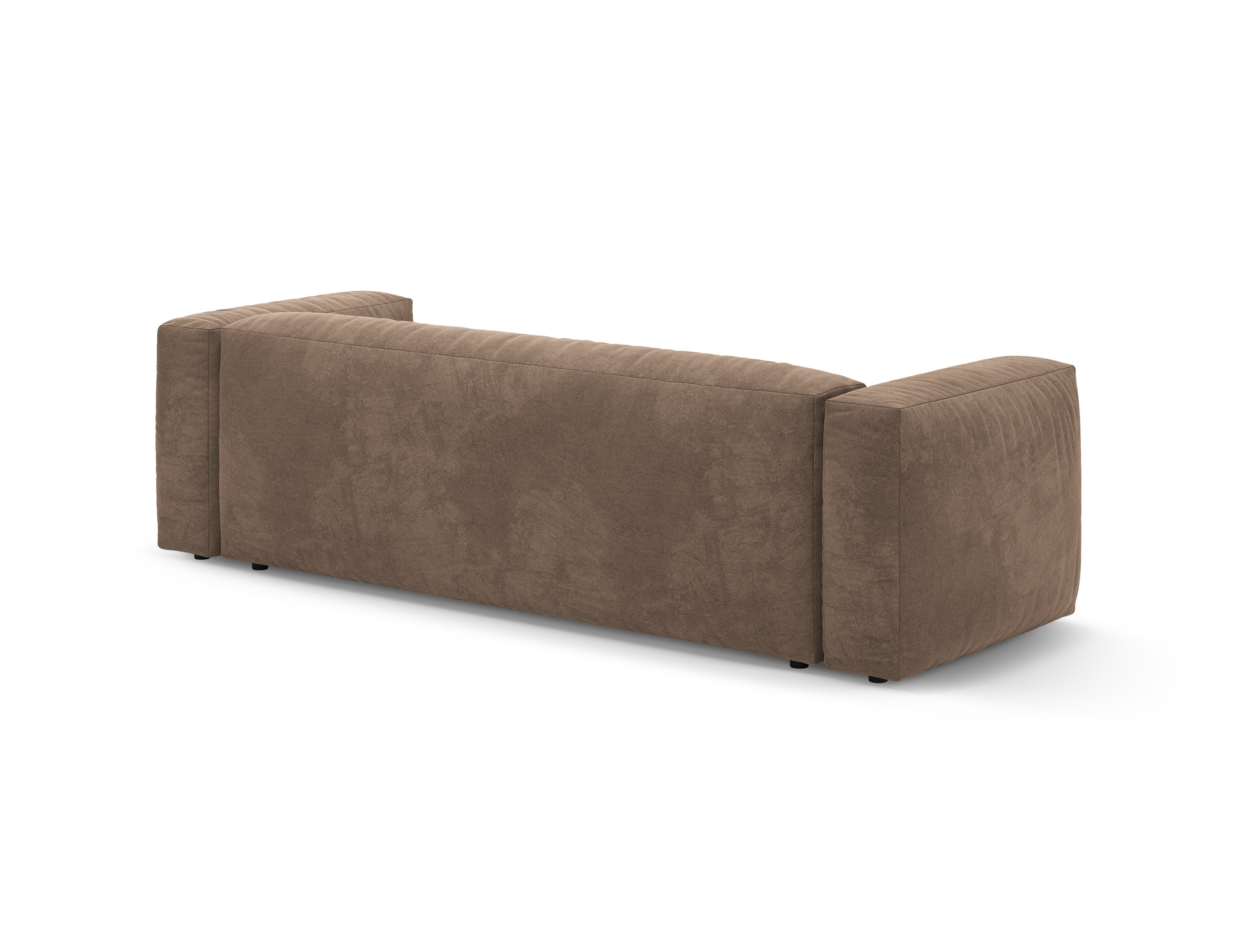 Sofa MARTINA 3-Sitzer mit Schlaffunktion in Dunkelbeige