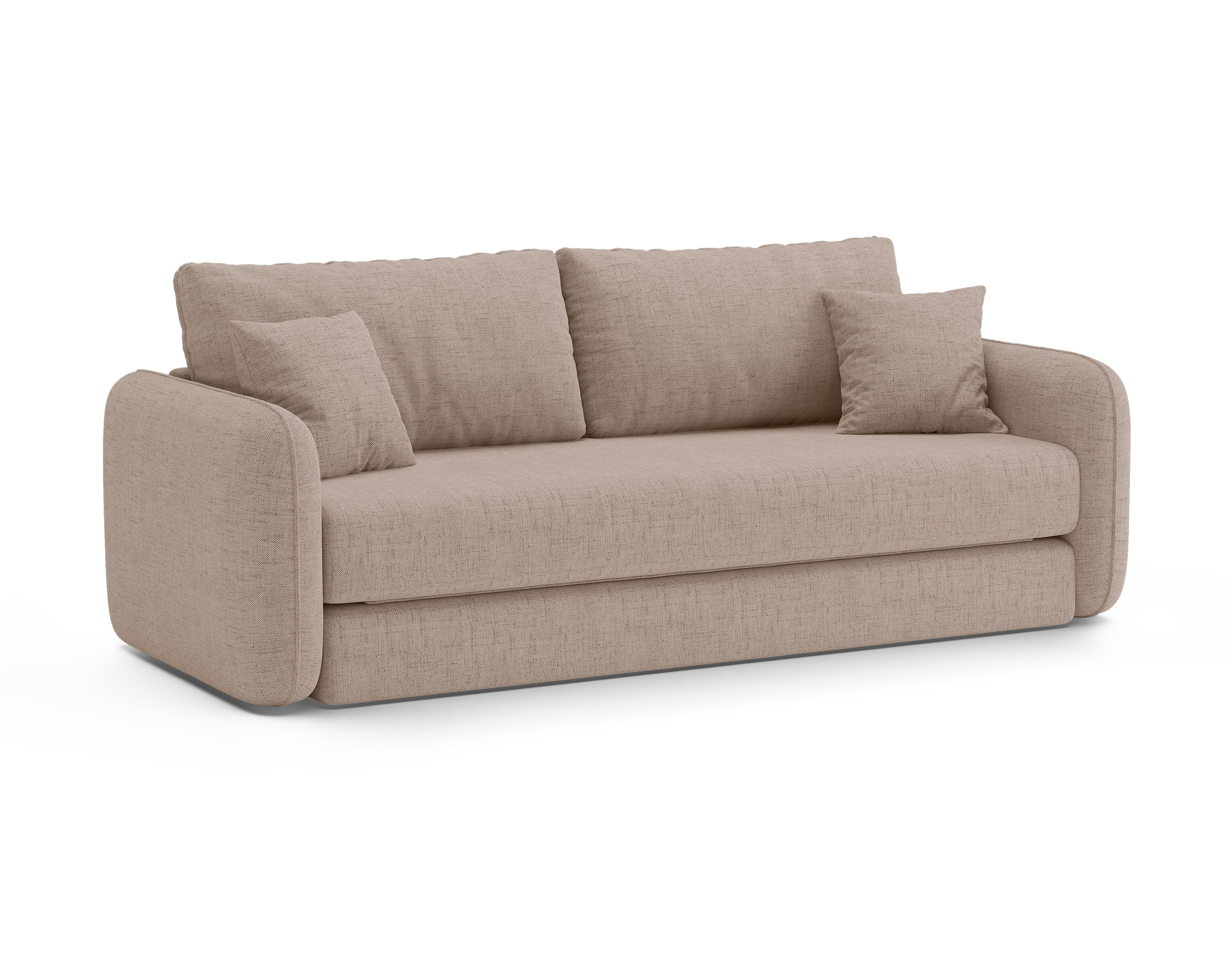Sofa 3-zits met slaapfunctie DORMI cappuccino