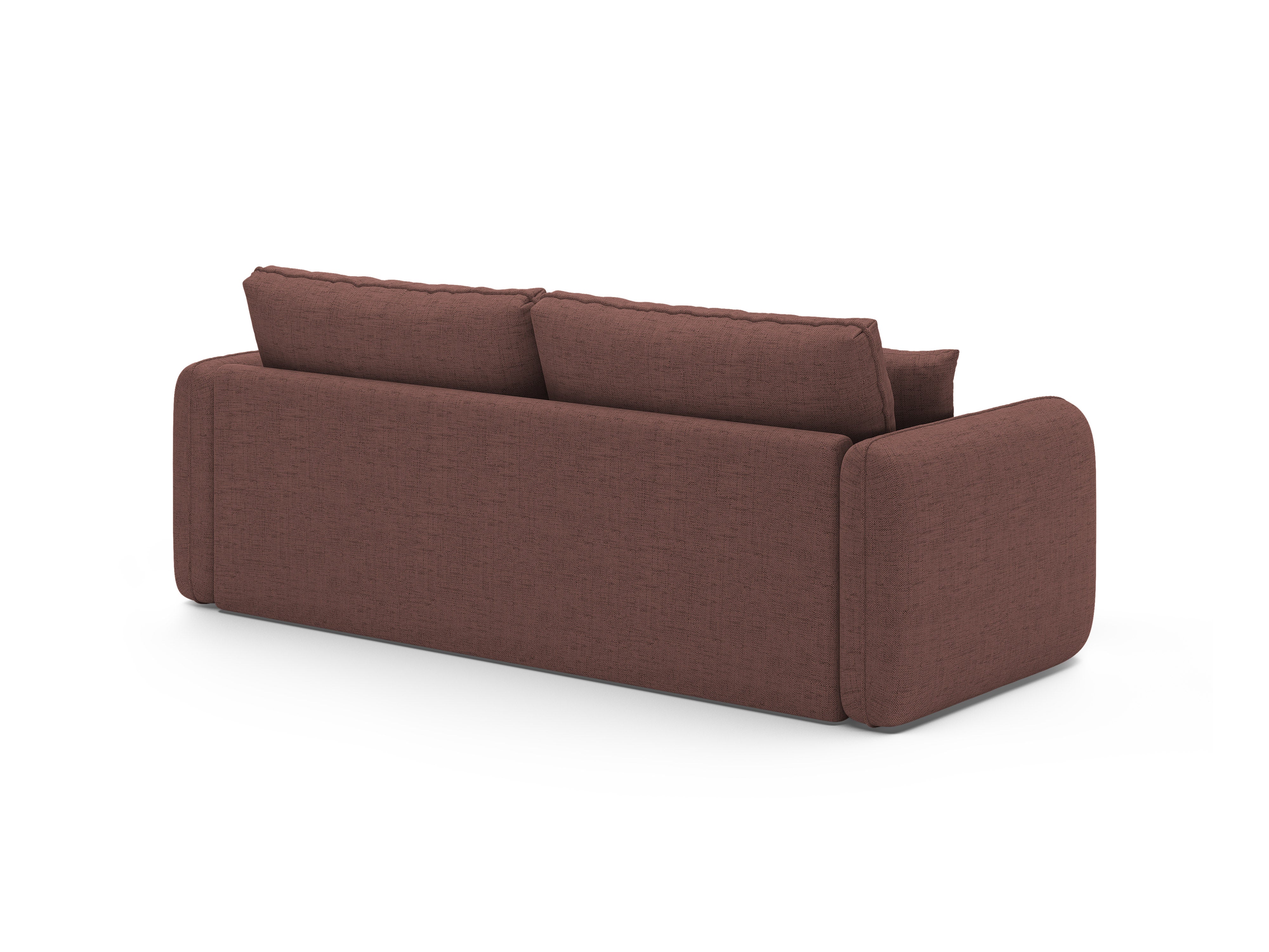 Sofa 3-sitzig mit Schlaffunktion DORMI dunkelrosa