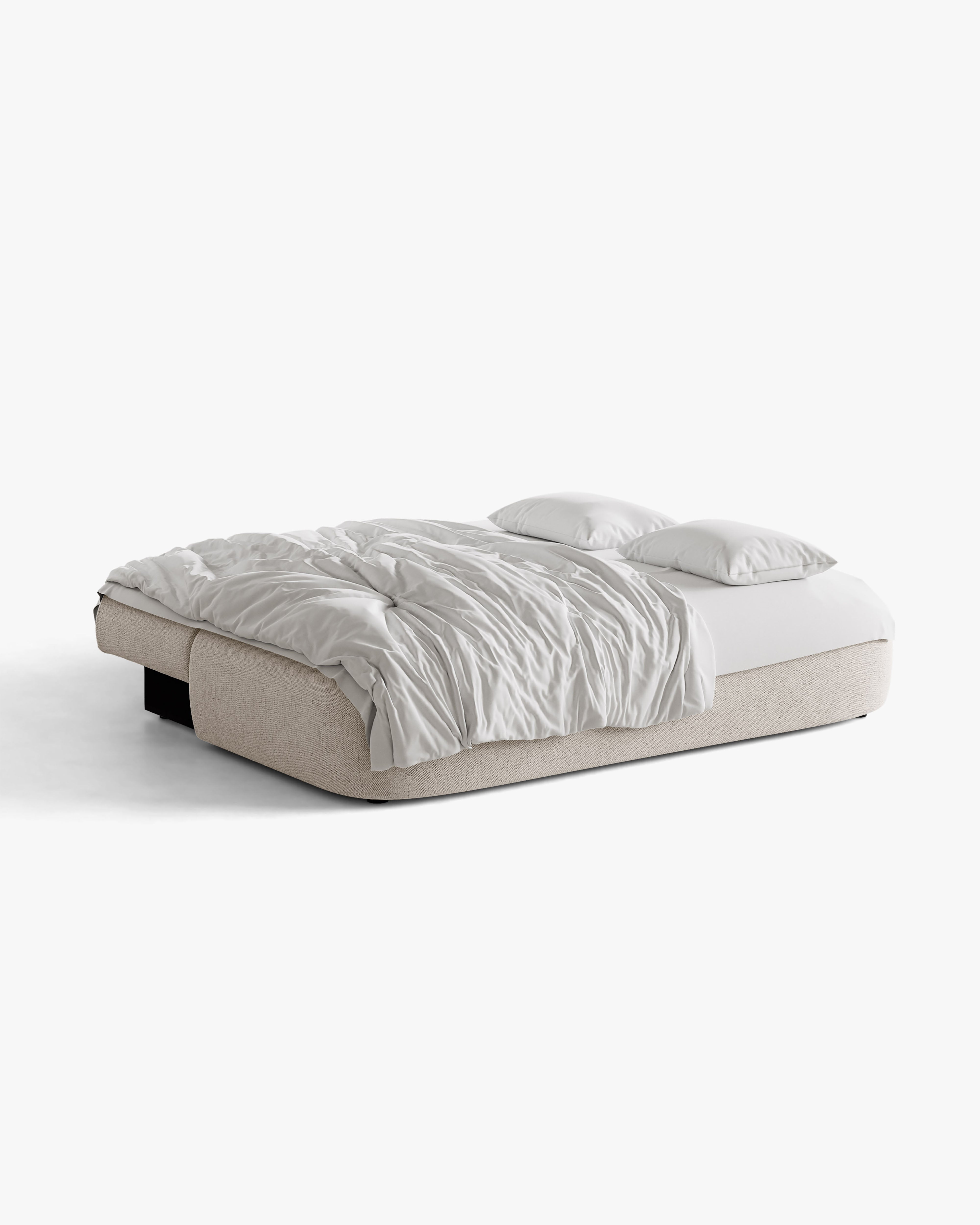 Sofa voor 3 personen met slaapfunctie HENA beige