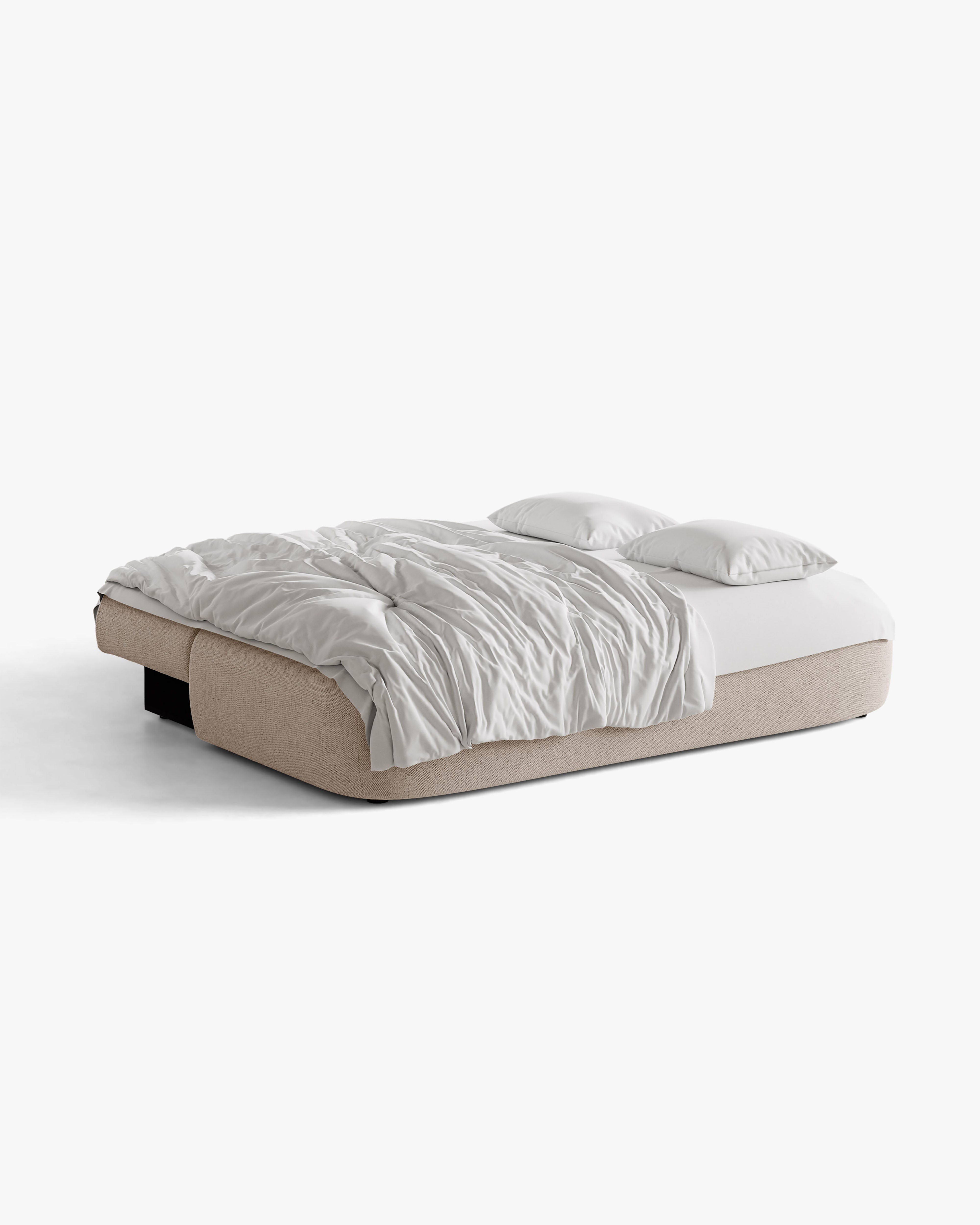 Sofa voor 3 personen met slaapfunctie HENA cappuccino