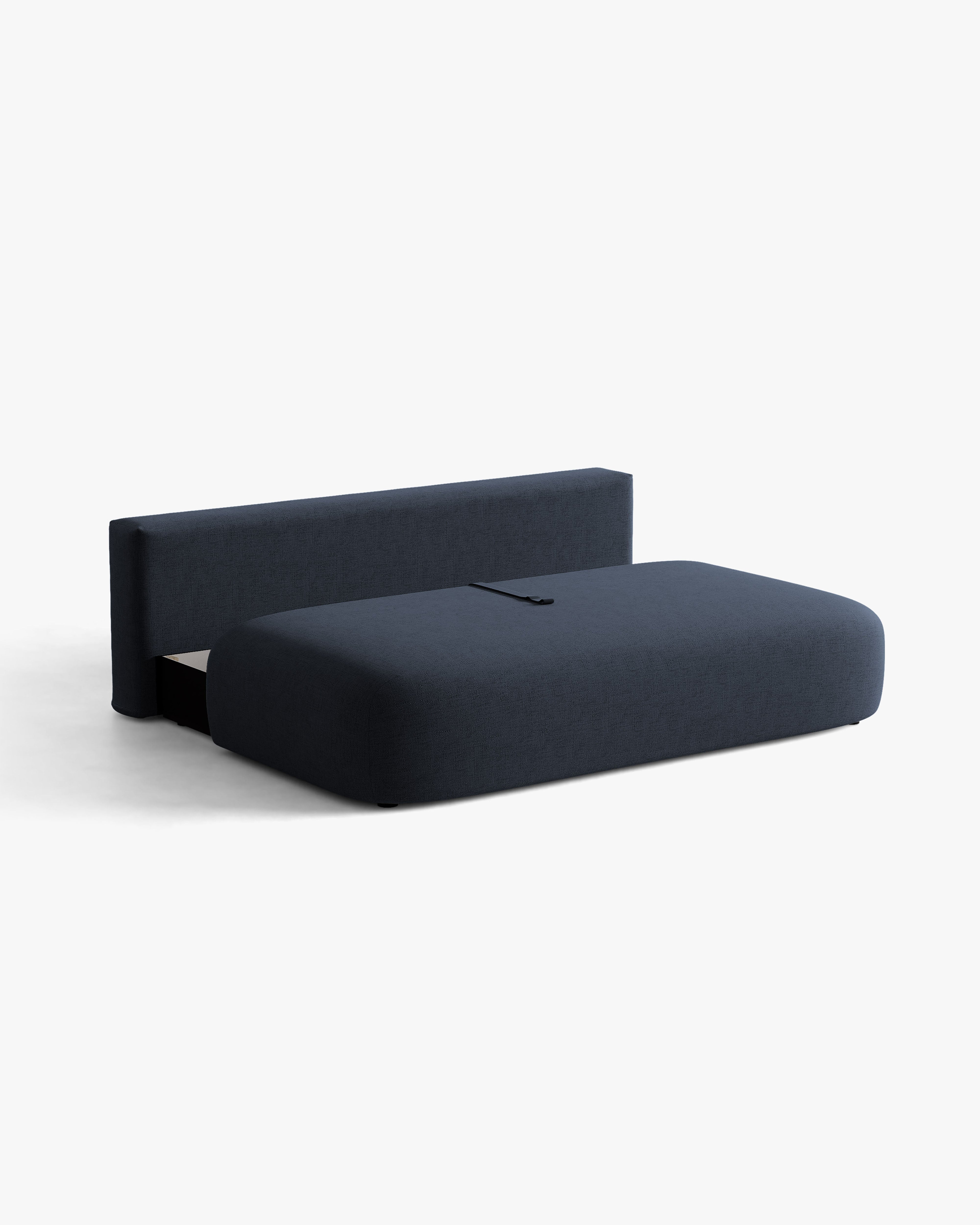 Sofa voor 3 personen met slaapfunctie HENA koninklijk blauw