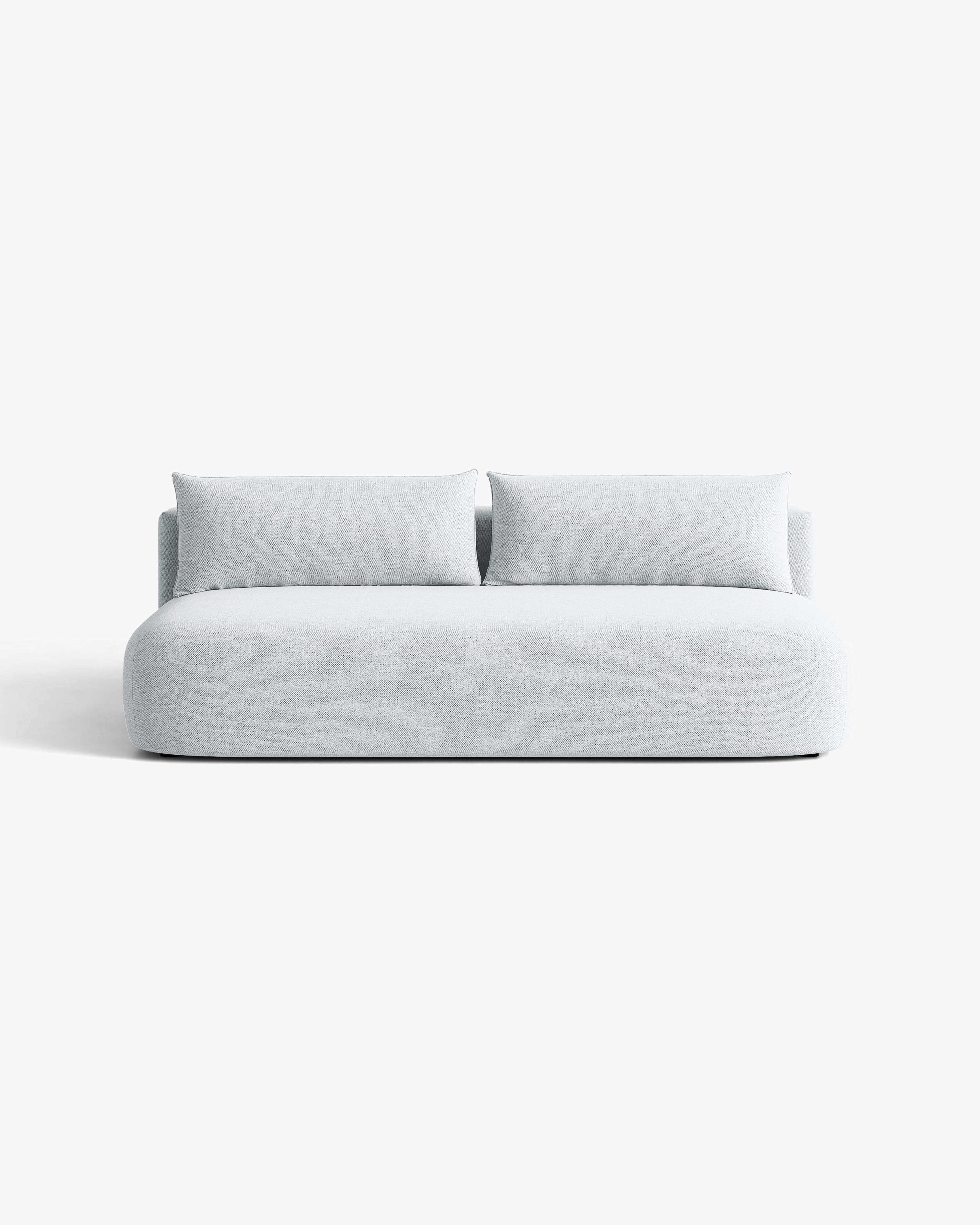 Sofa voor 3 personen met slaapfunctie HENA lichtgrijs