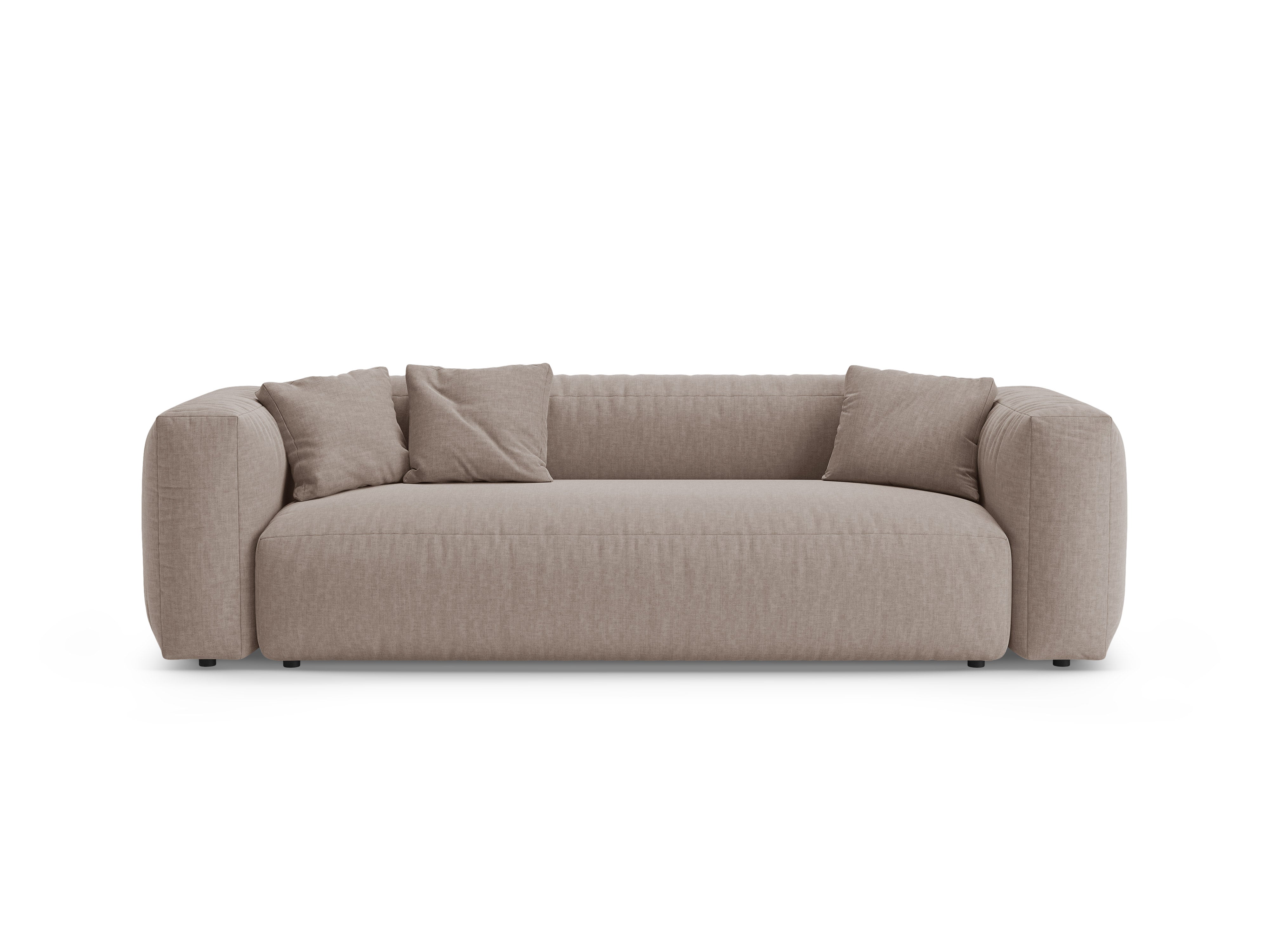 Sofa 3-zits met slaapfunctie MARTINA donkerbeige