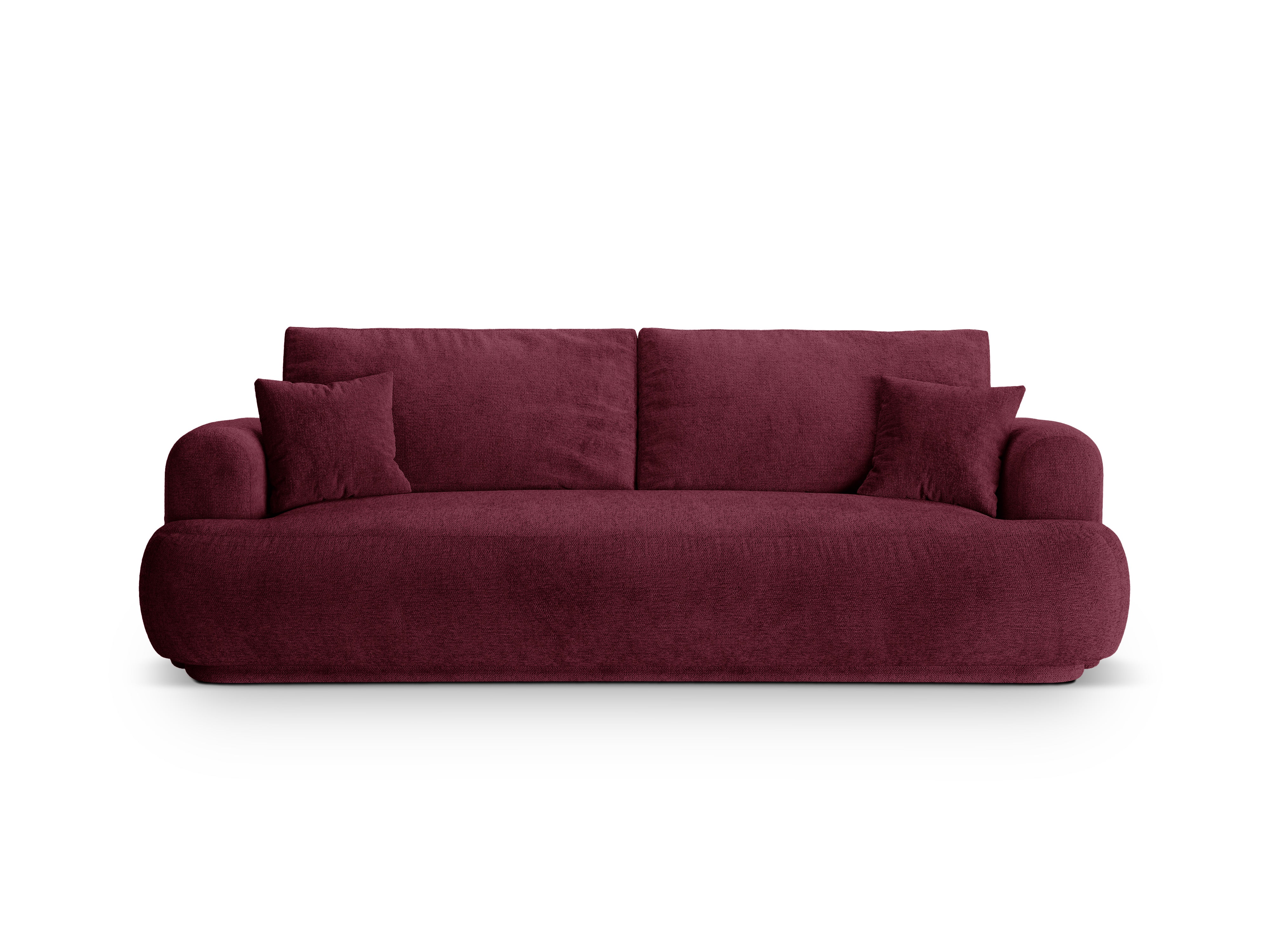 Sofa met slaapfunctie ELLA bordeauxrood