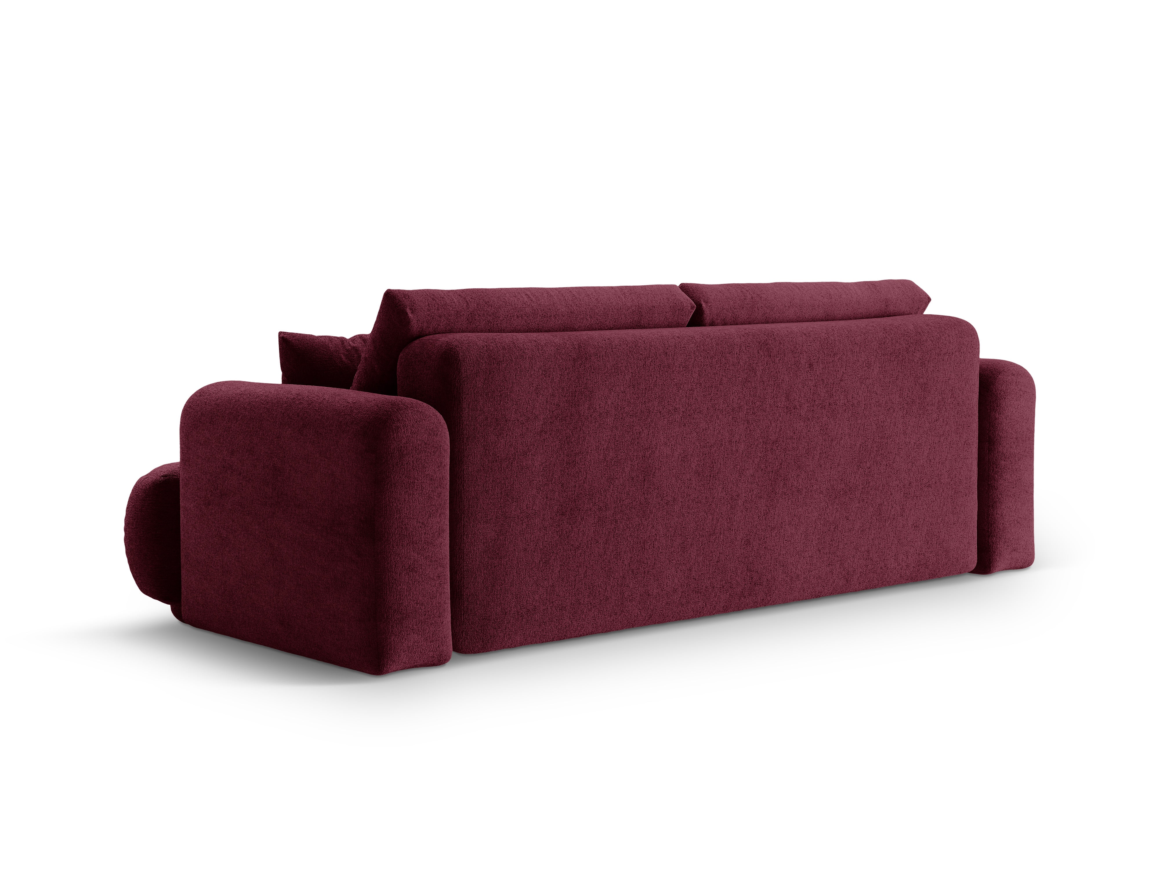Sofa met slaapfunctie ELLA bordeauxrood